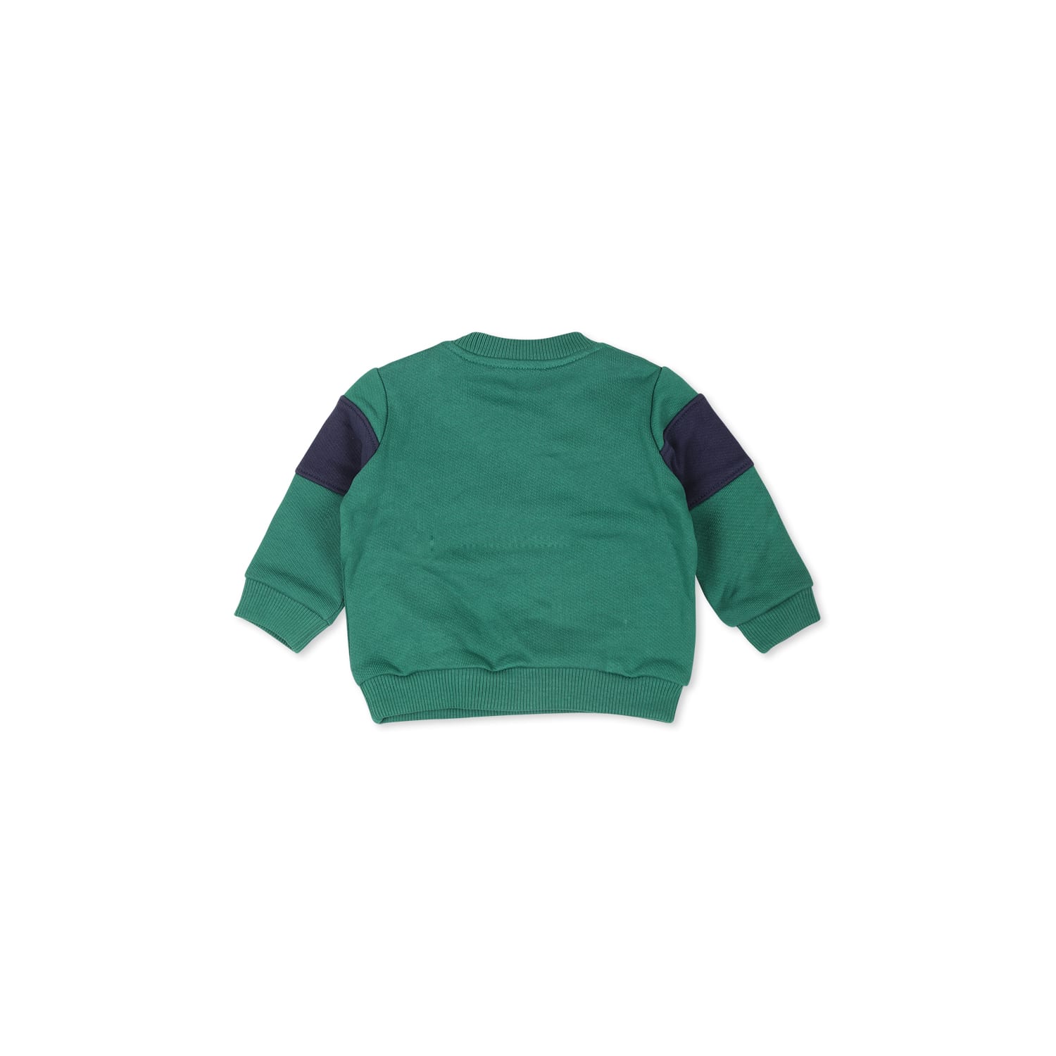 Moschino Green Sweatshirt For Baby Boy With Logo In Green