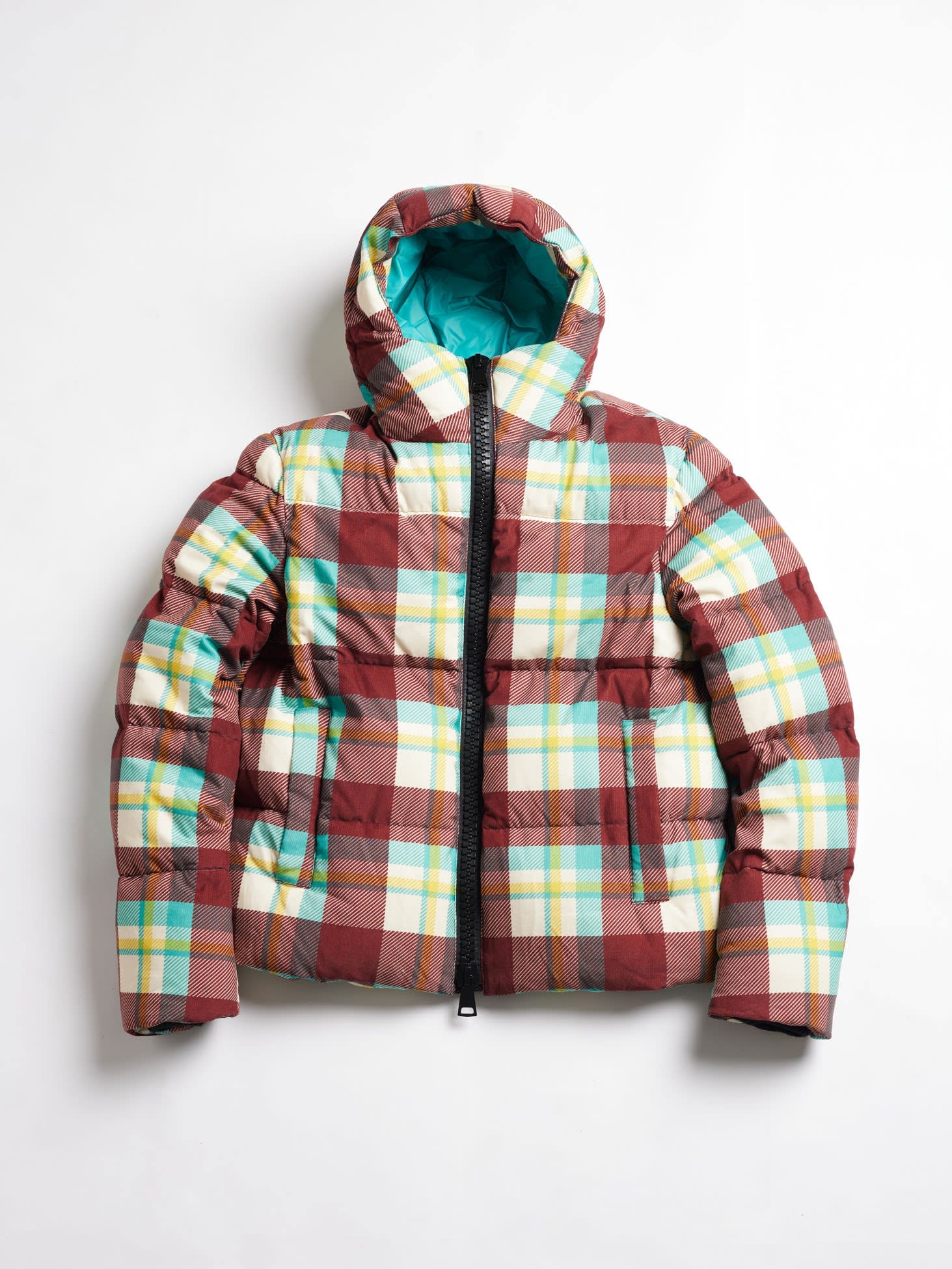 DOPPIAA AALVARO CHECKED DOWN JACKET 