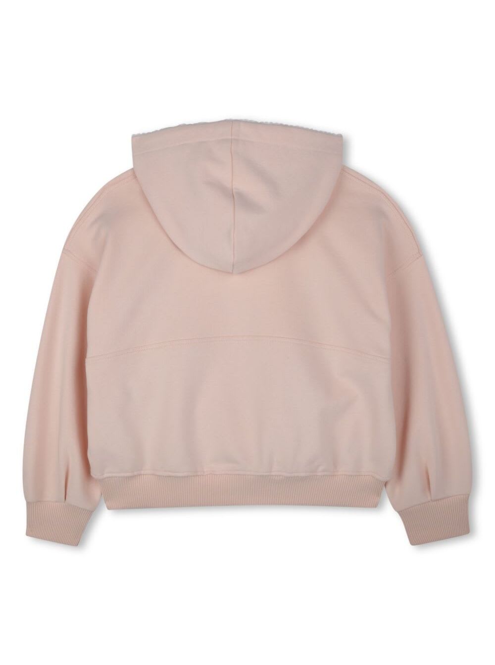 Chloé Zip-up Hoodie In Pink
