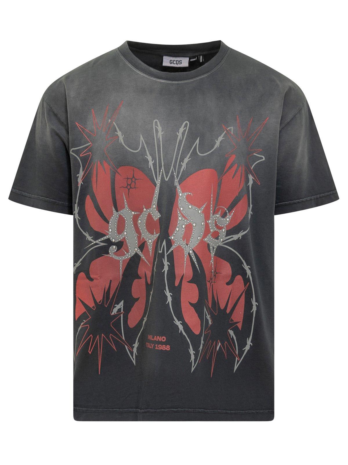Gcds Butterfly Oversize T-shirt