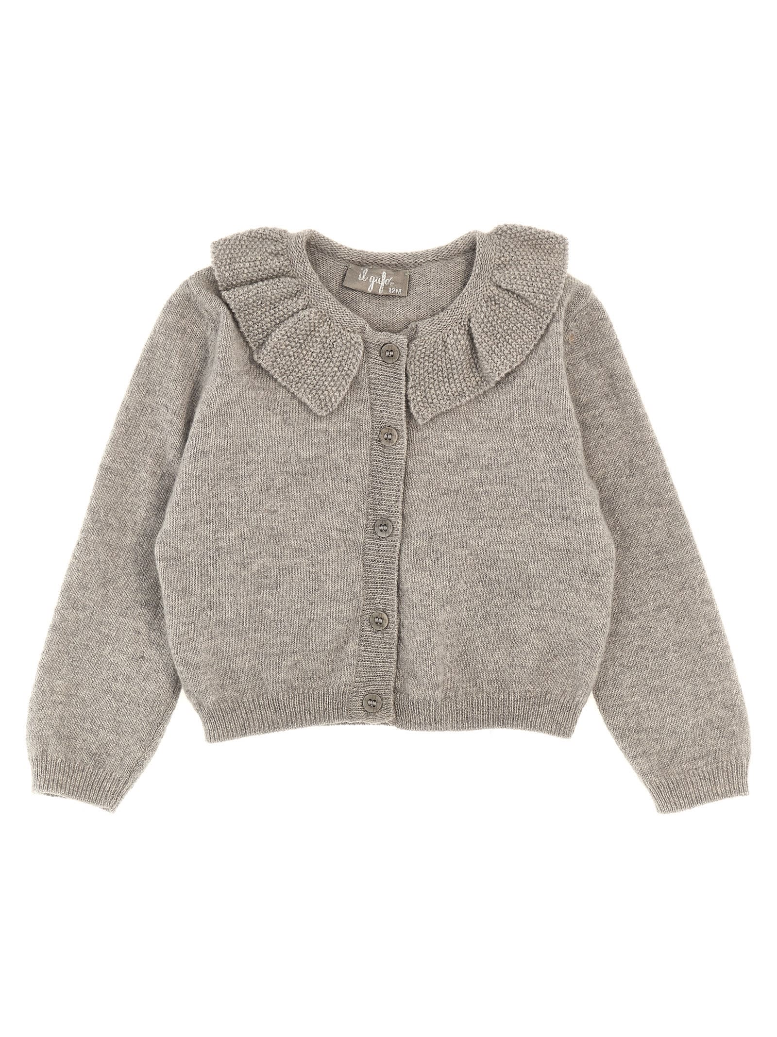 IL GUFO COLLAR CARDIGAN