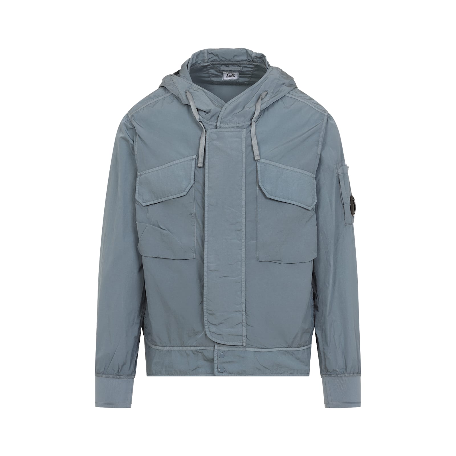 C.p. Company Chrome-r Lens Hooded Jacket In Stormy Weather