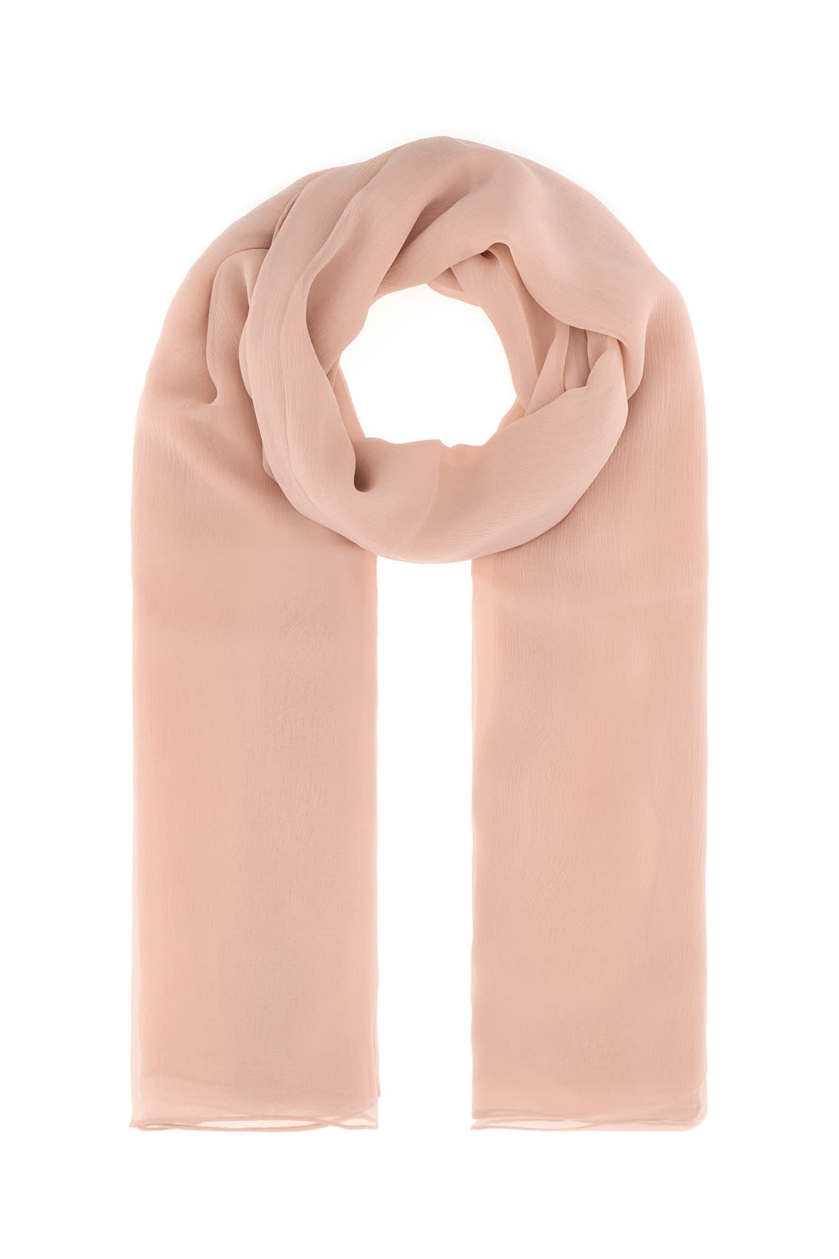 Max Mara Pink Silk Scarf In 002