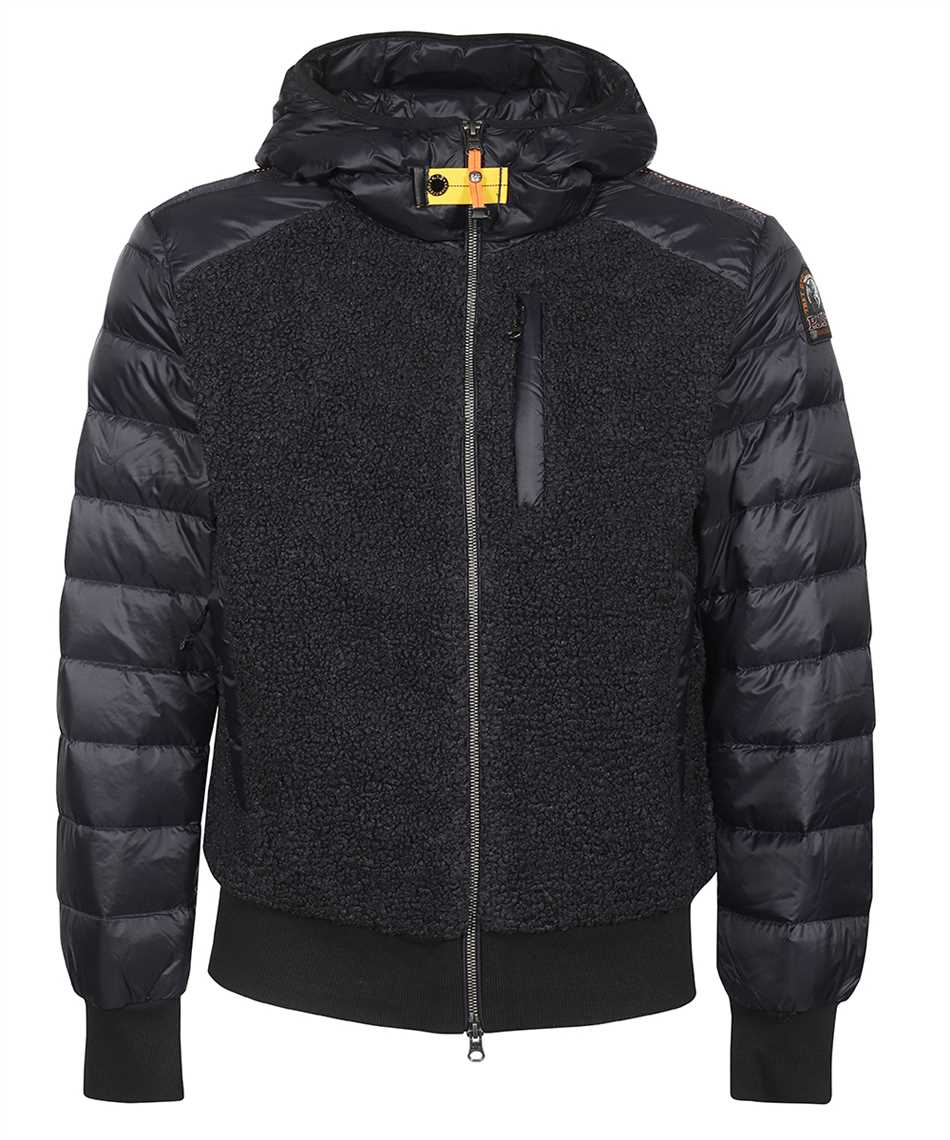 PARAJUMPERS HOODED BOMBER-STYLE DOWN JACKET