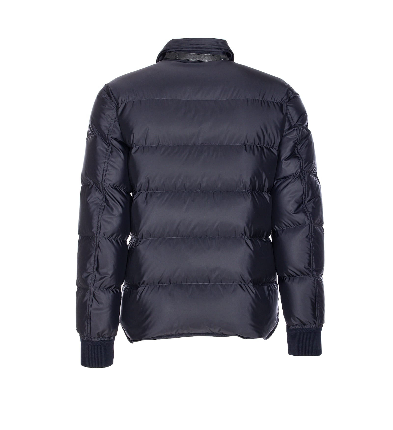 Tom Ford "techno Satin" Padded Jacket In Blue