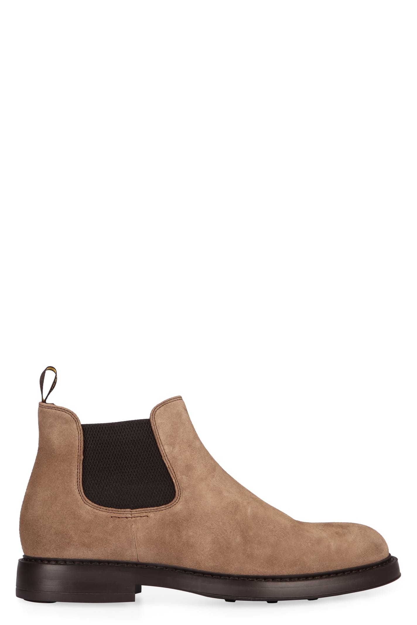 Shop Doucal's Suede Chelsea Boots In Beige