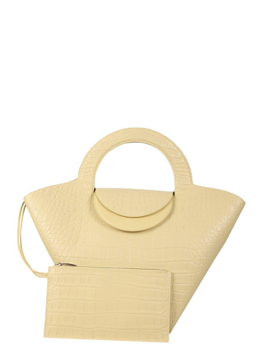 Shop Bottega Veneta Doll Top-handle Tote Bag In Yellow