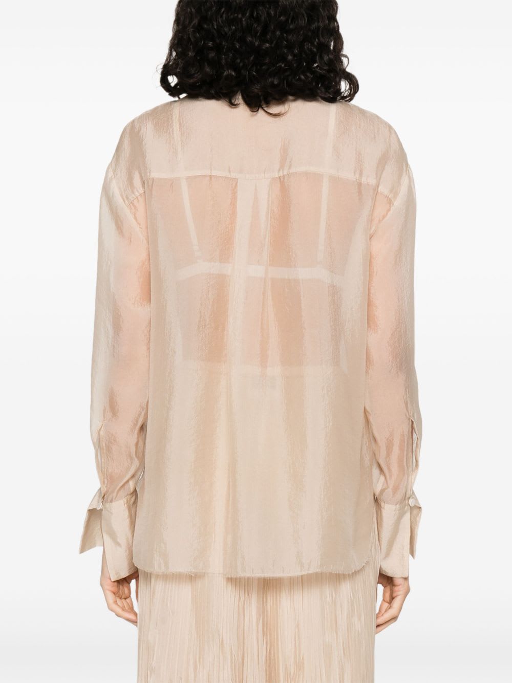 Forte Forte Organze Shirt In Nude