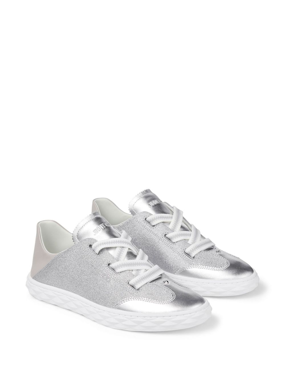 Jimmy Choo Diamond Light Flex Sneakers In Silver