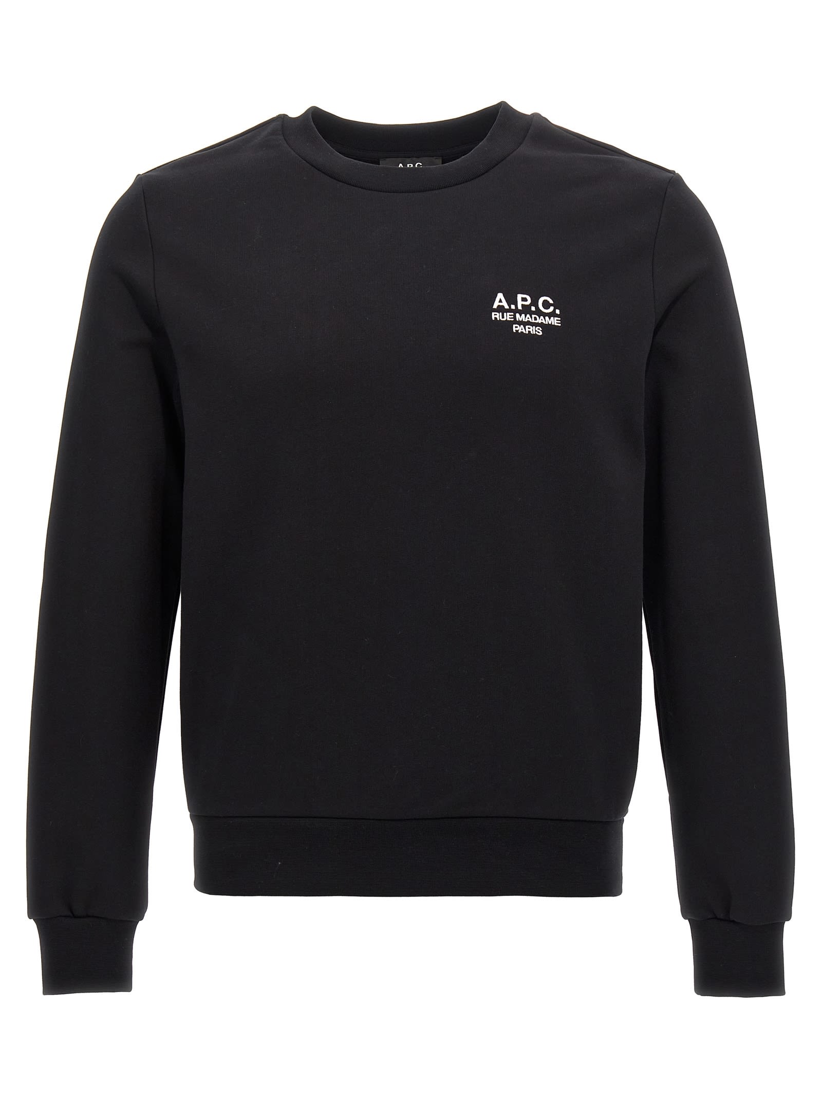 Shop Apc Rue Madame Sweatshirt In White/black