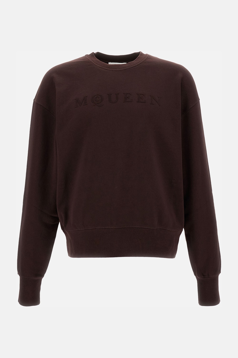 Alexander Mcqueen Crew-neck Sweatshirt In Brown