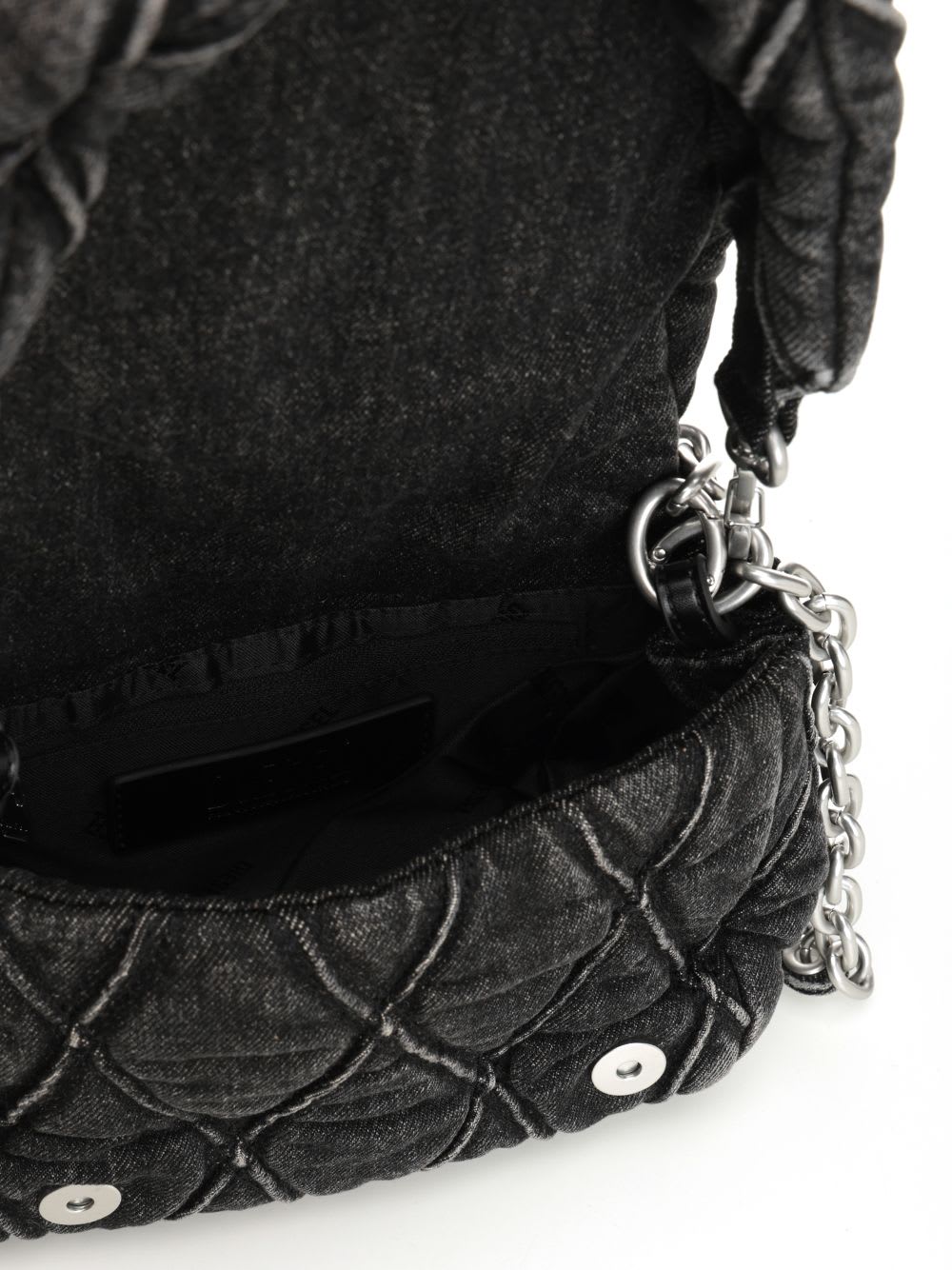 Diesel Charm-d Shoulder Bag In Black