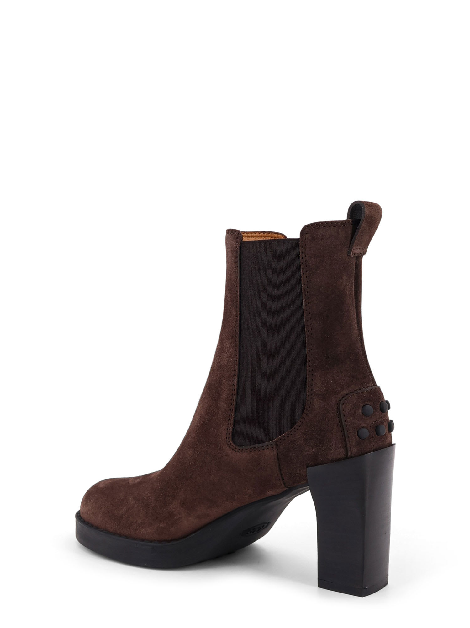 Tod's 80mm Block-heel Suede Boots In Brown