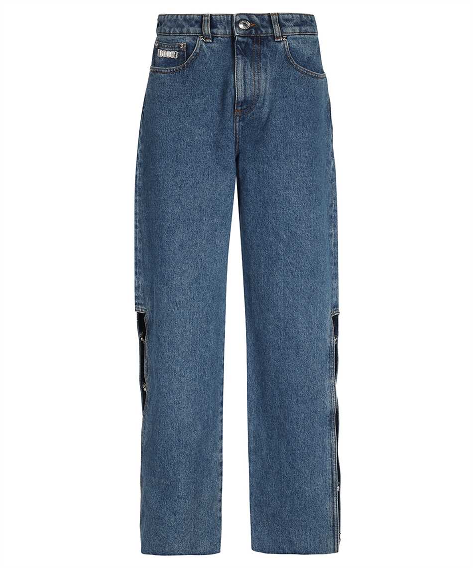 Gcds Wide-leg Jeans In Denim
