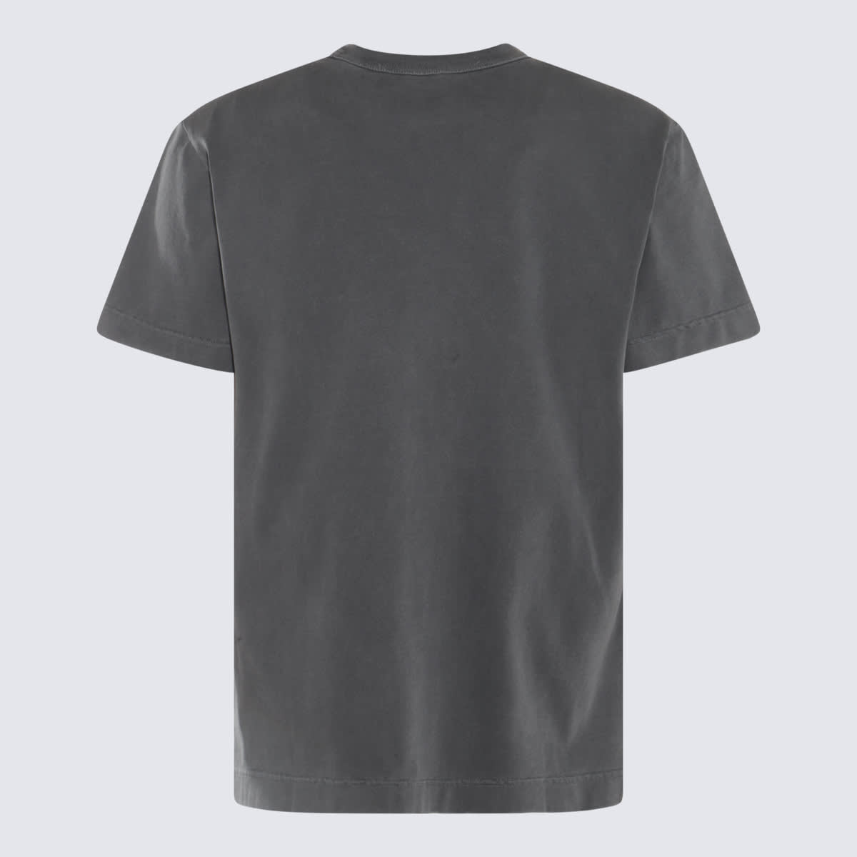 Shop Alexander Wang Grey Cotton T-shirt In Washed Black