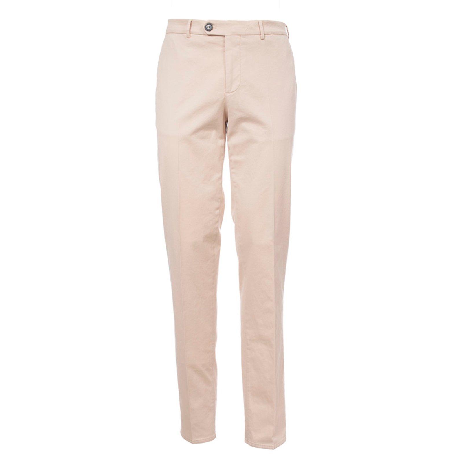 Belt-looped Tapered-leg Trousers