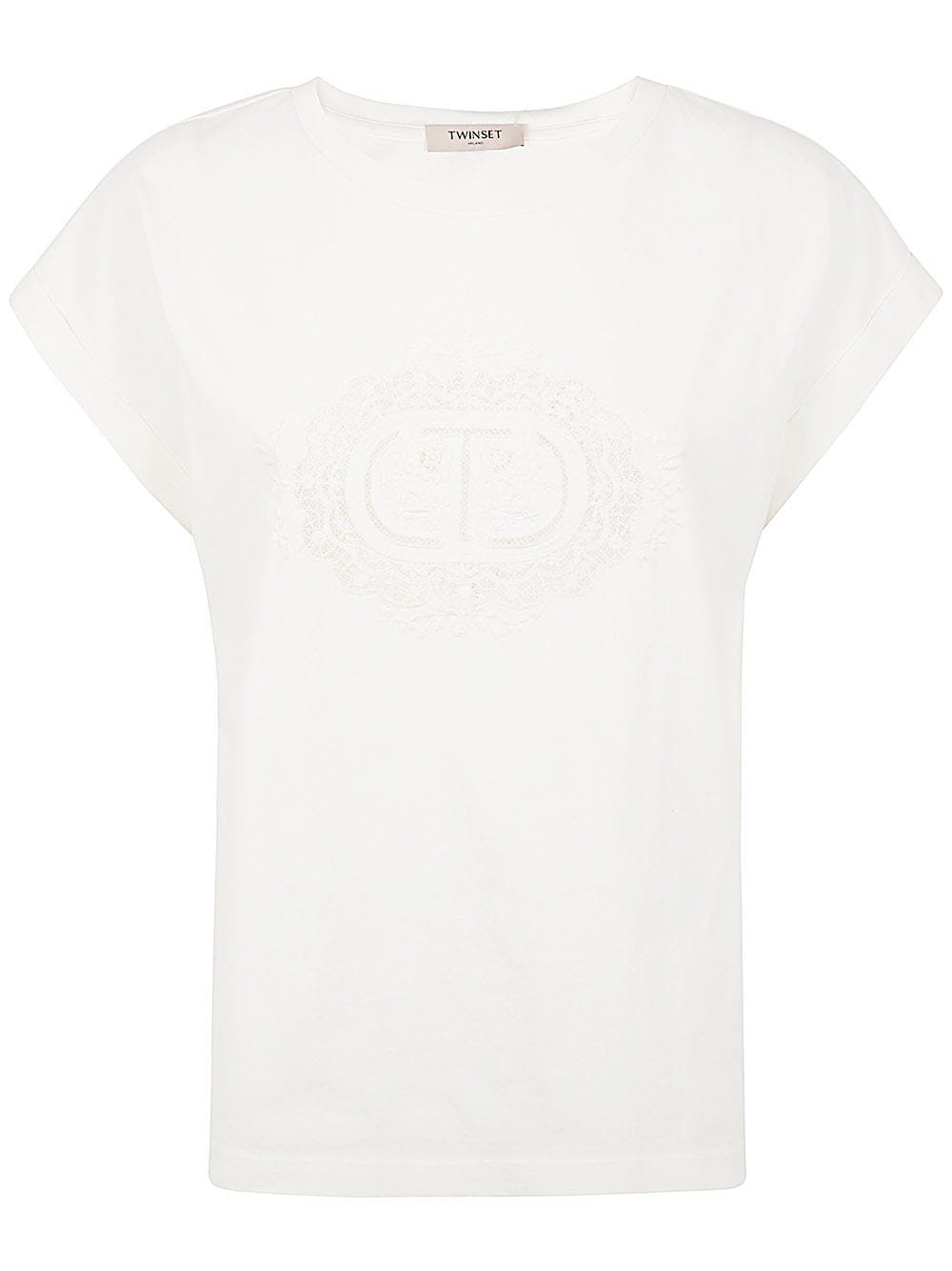Twinset Logo T-shirt In Optic White