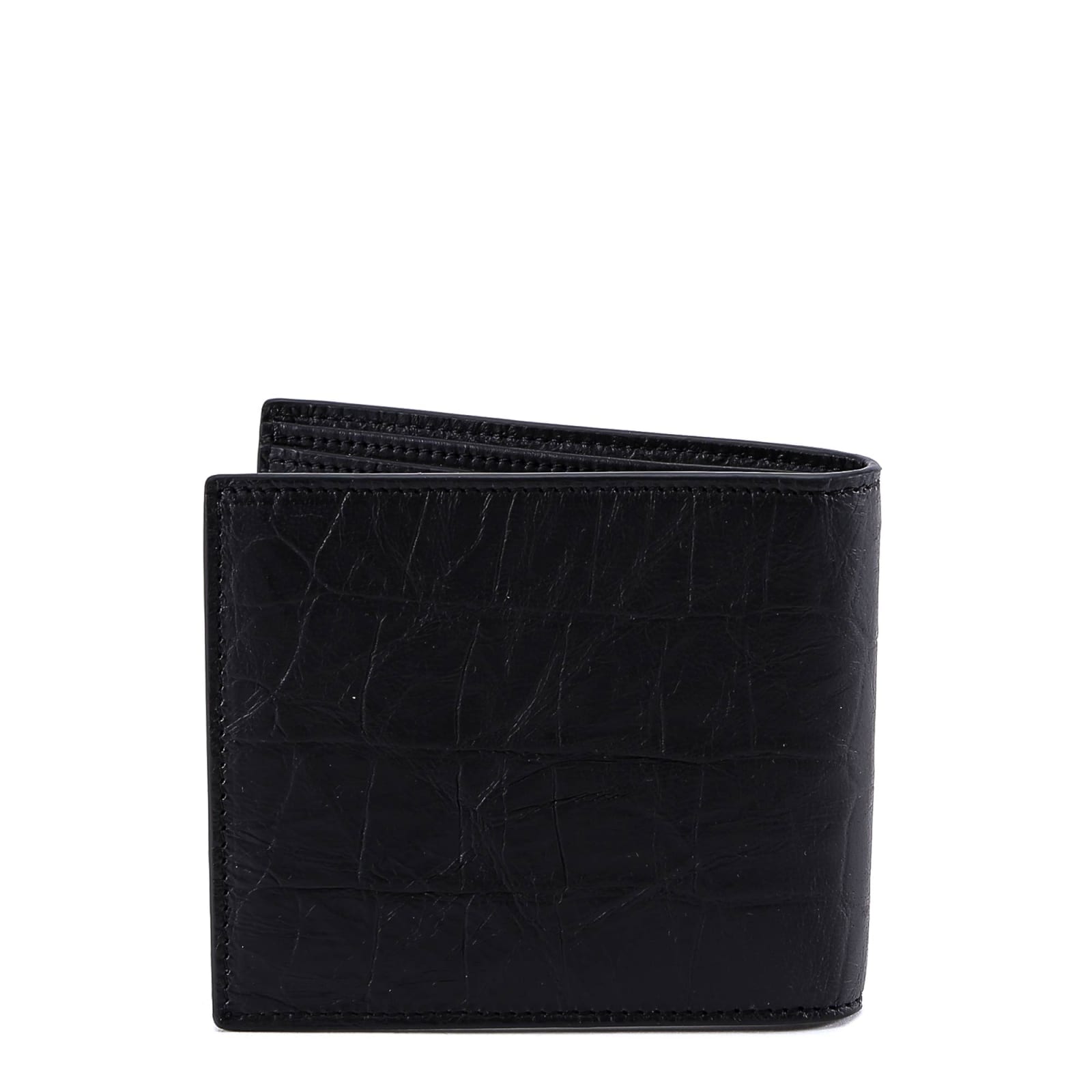 Shop Saint Laurent Wallet In Black