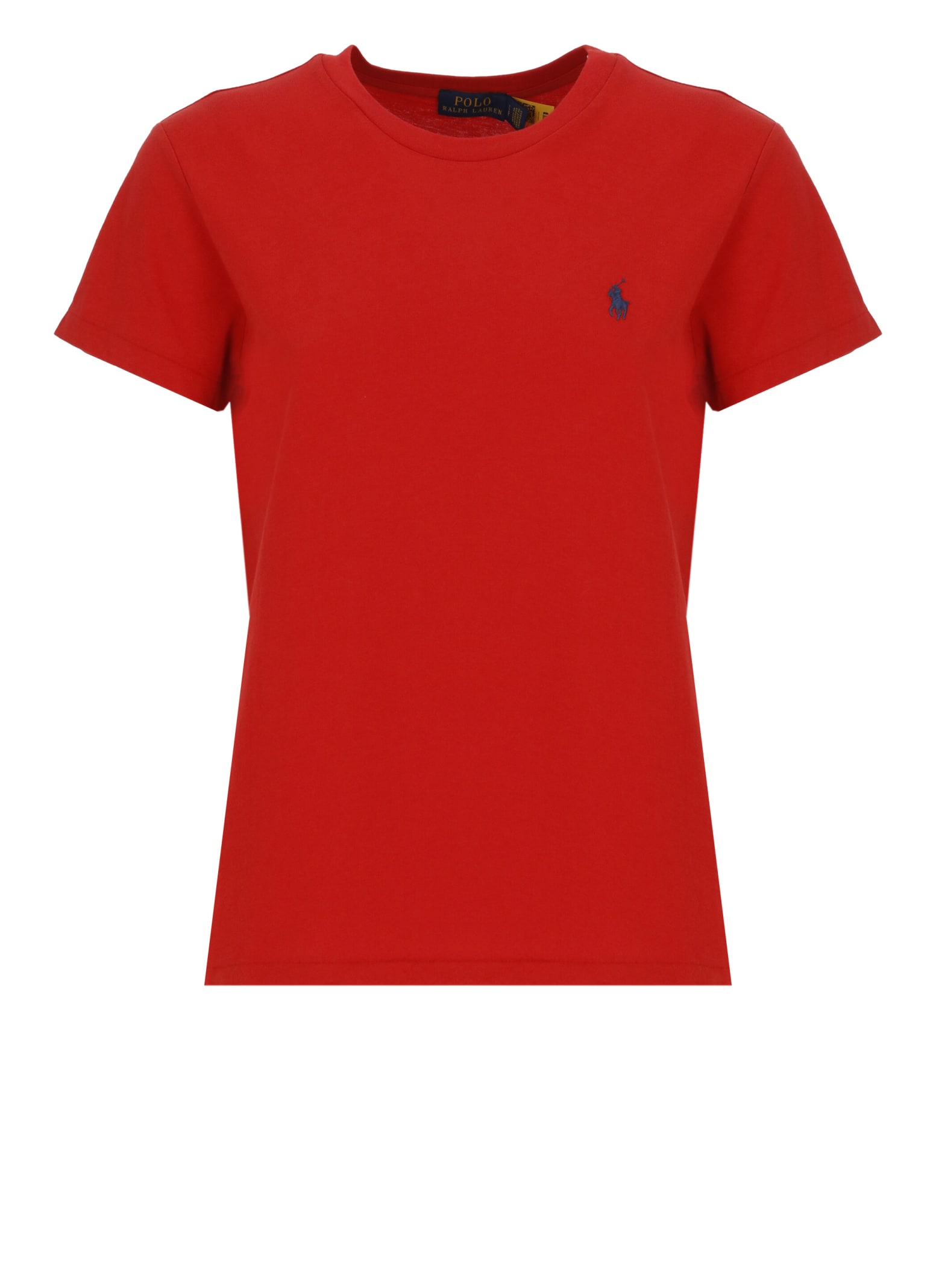 Ralph Lauren T-shirt With Pony In Faded Red