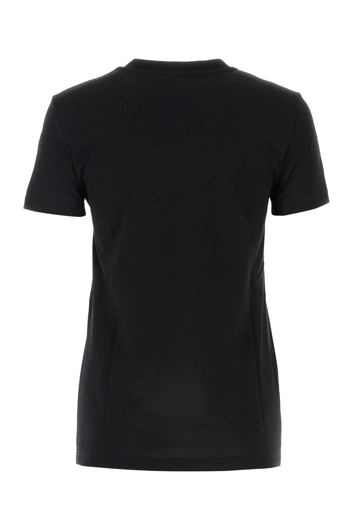 Shop Max Mara Black Cotton Papaia T-shirt