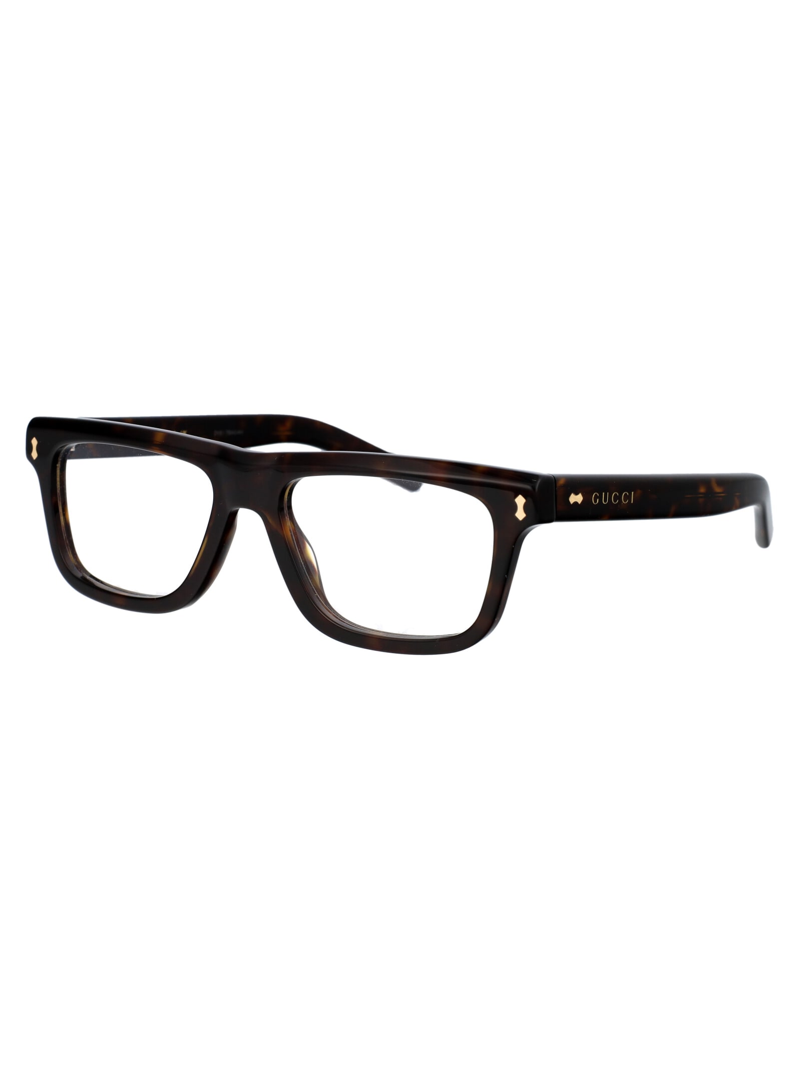 Shop Gucci Gg1525o Glasses In 002 Havana Havana Transparent