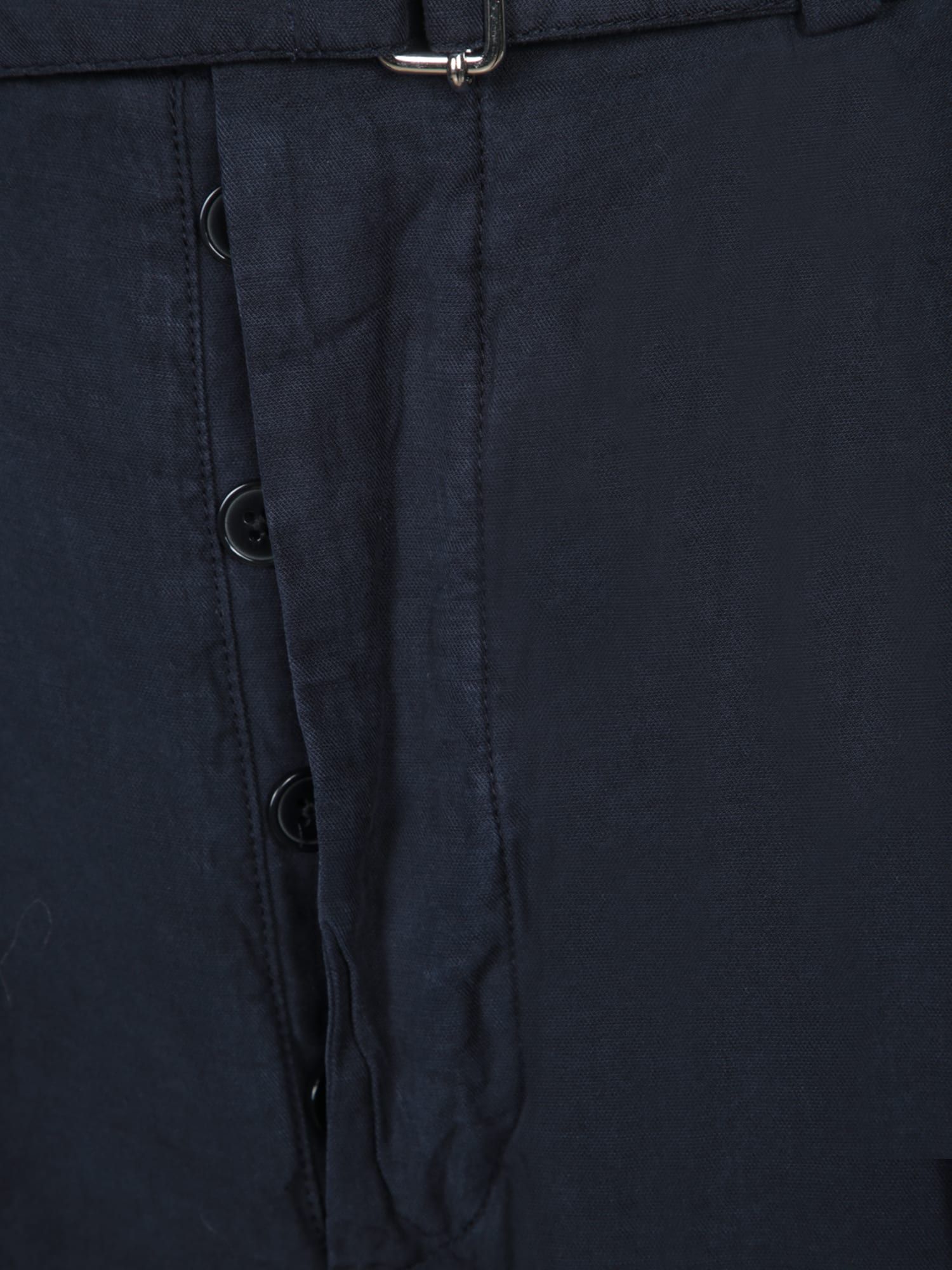Officine Generale Pierre Cotton-linen Pants In Blue
