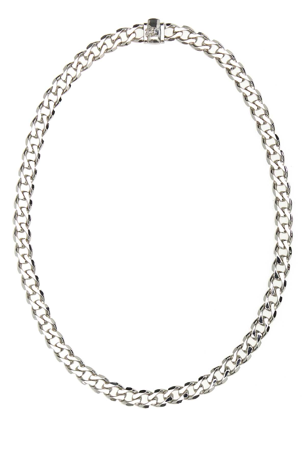 EMANUELE BICOCCHI 925 SILVER EDGE CHAIN NECKLACE 