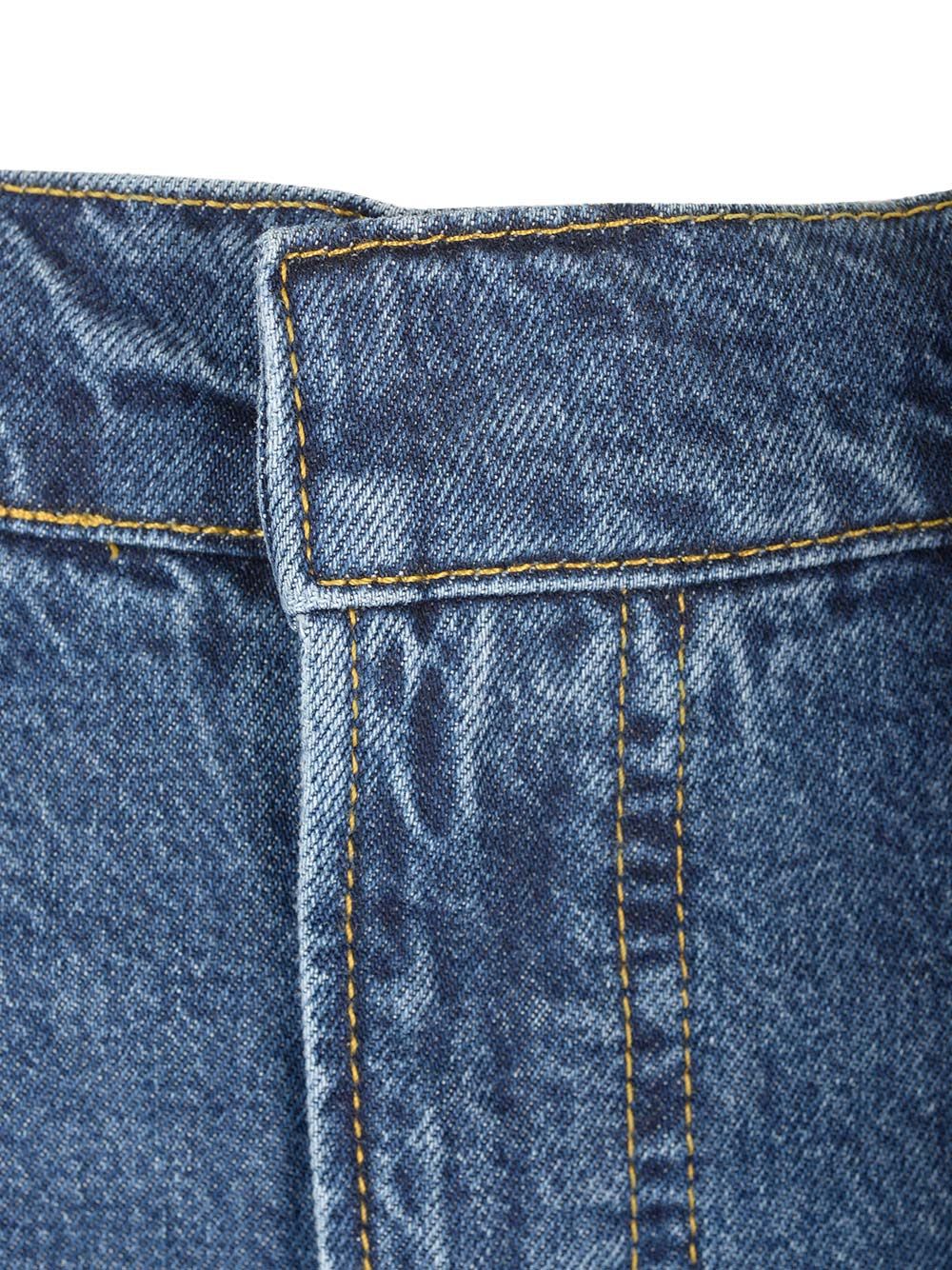 Frame Modern Pocket High-rise Wide-leg Jeans In Blue