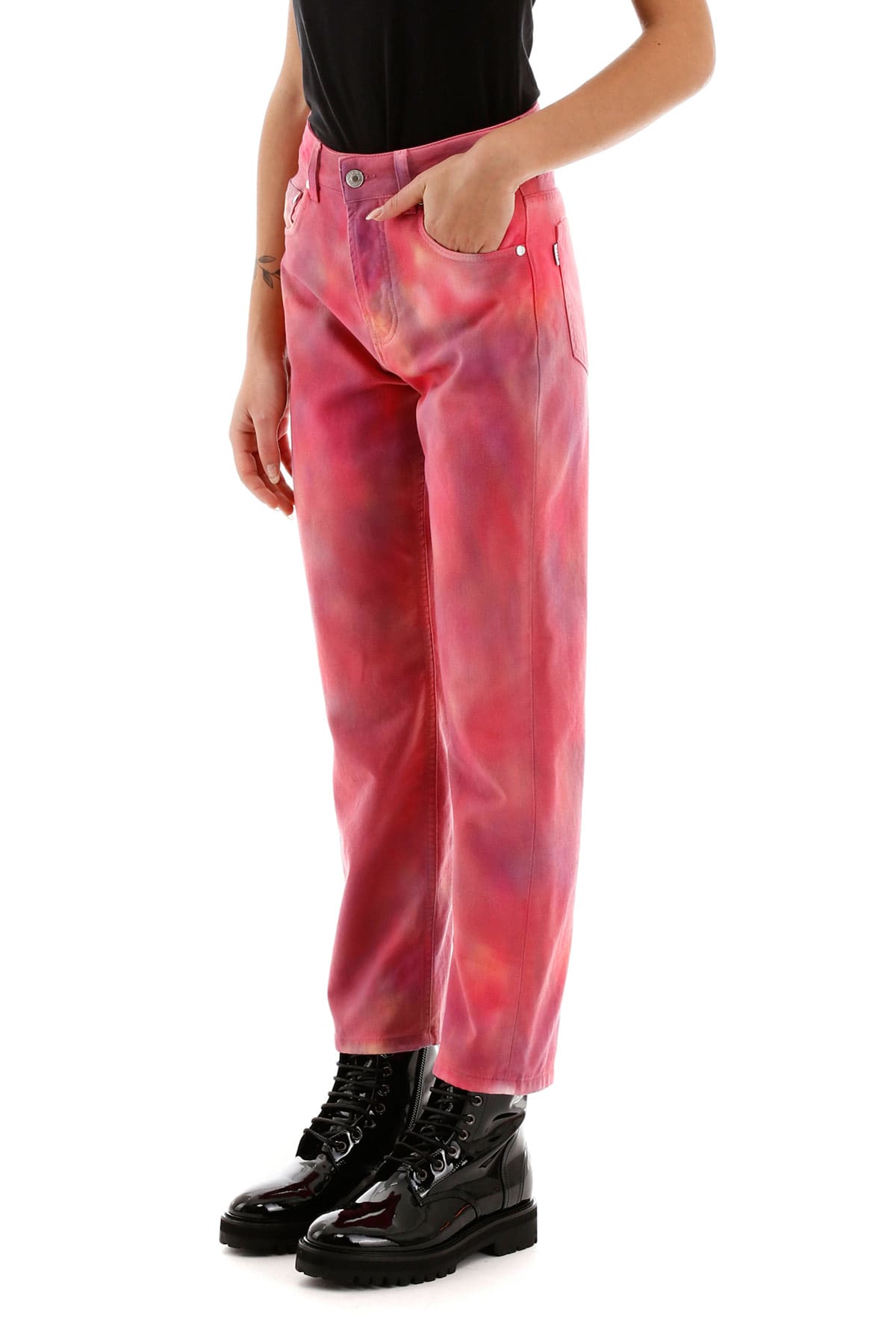 msgm tie dye jeans