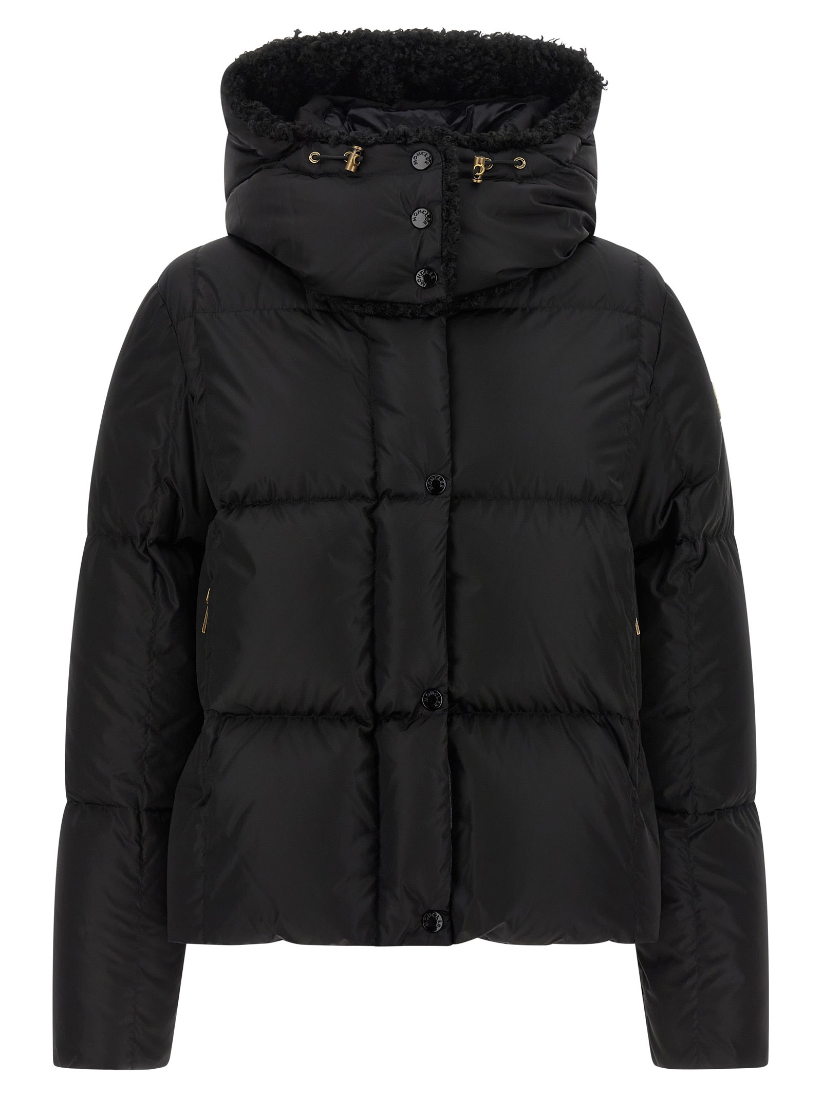 Moncler Castelnou Short Down Jacket In Black