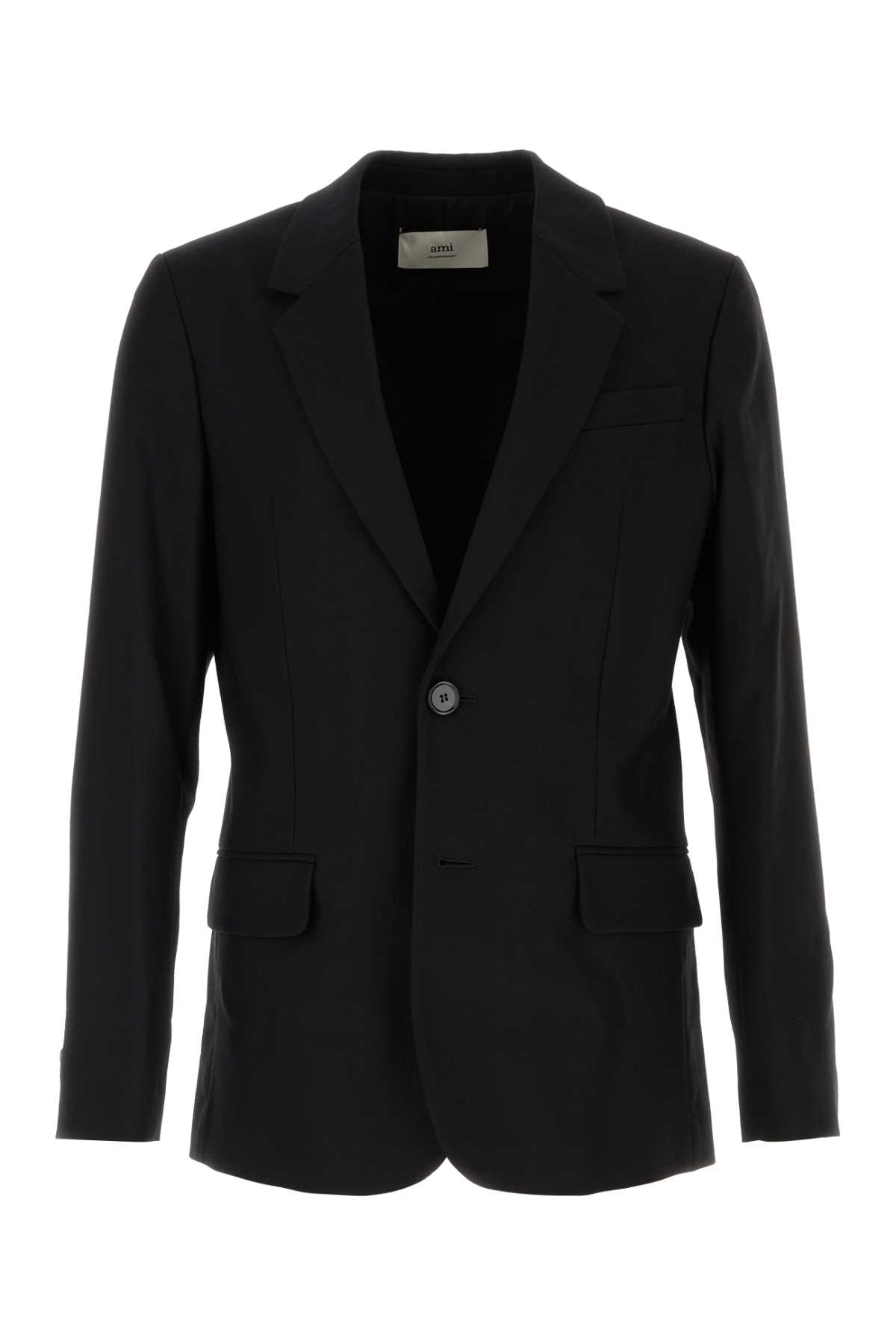 Shop Ami Alexandre Mattiussi Black Wool Blazer