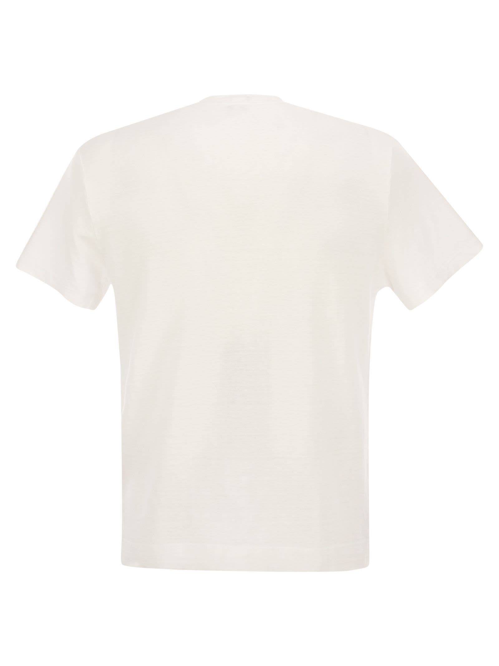 Shop Fedeli Exreme - Linen Flex T-shirt In White