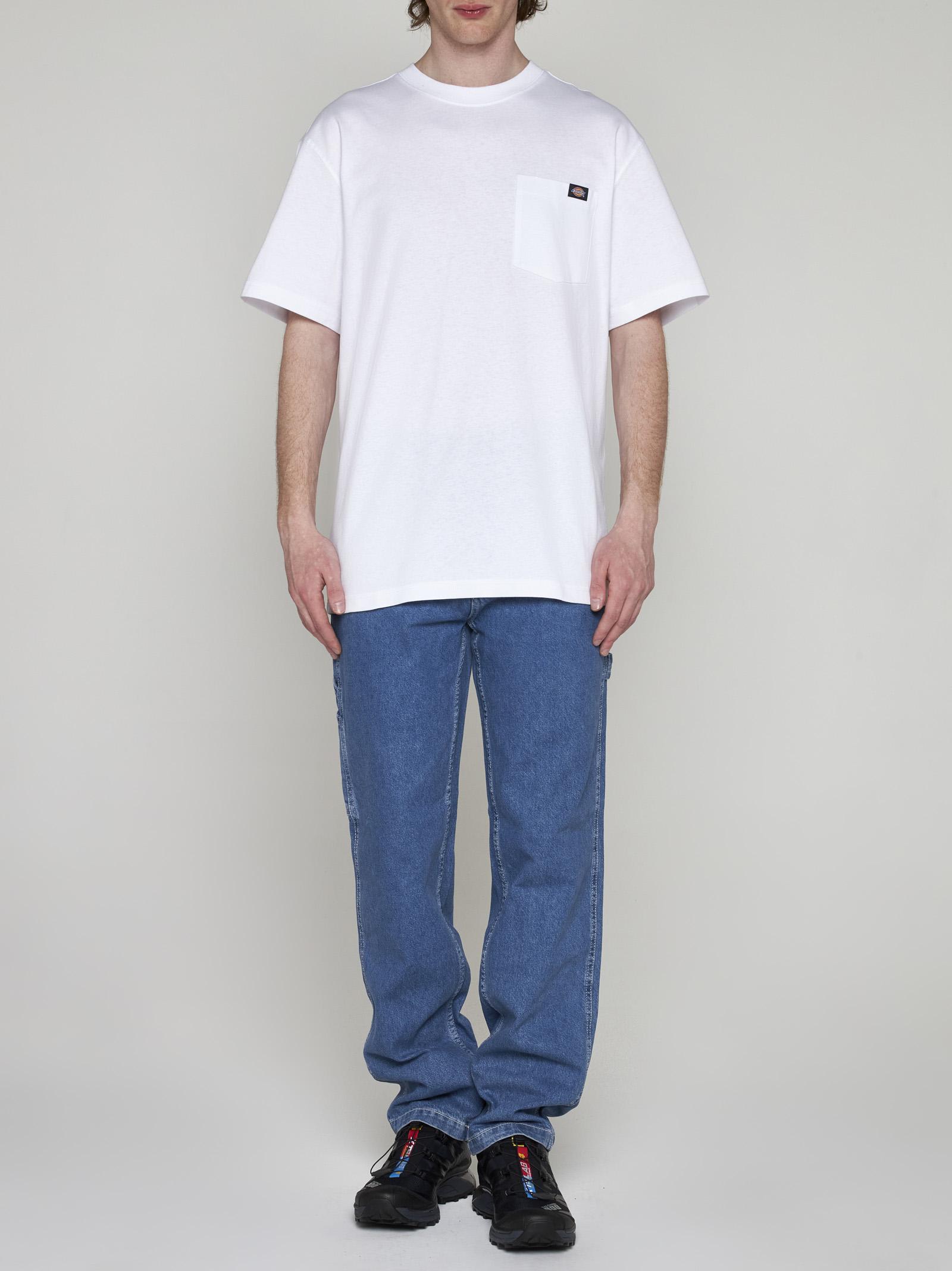 Shop Dickies Porterdale Cotton T-shirt In White