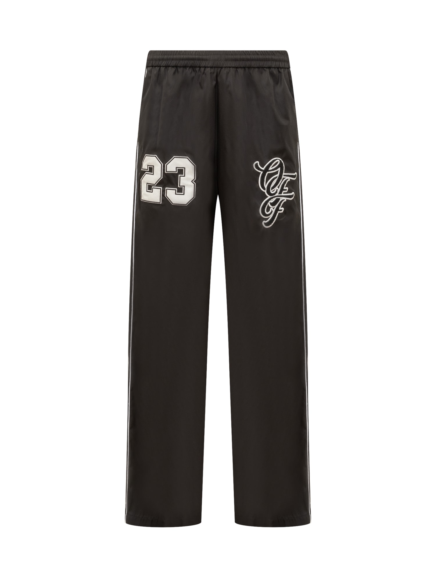Off-white Nature Lover Pants In Black White
