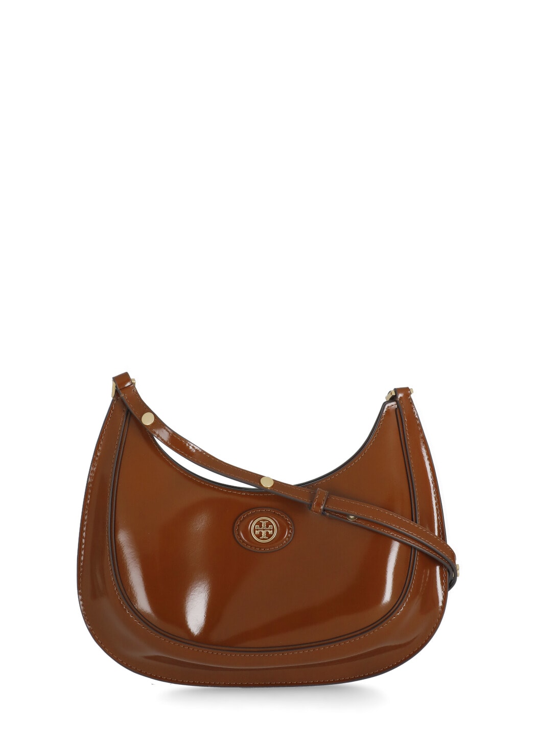 Shop Tory Burch Robinson Shoulder Bag In Brown