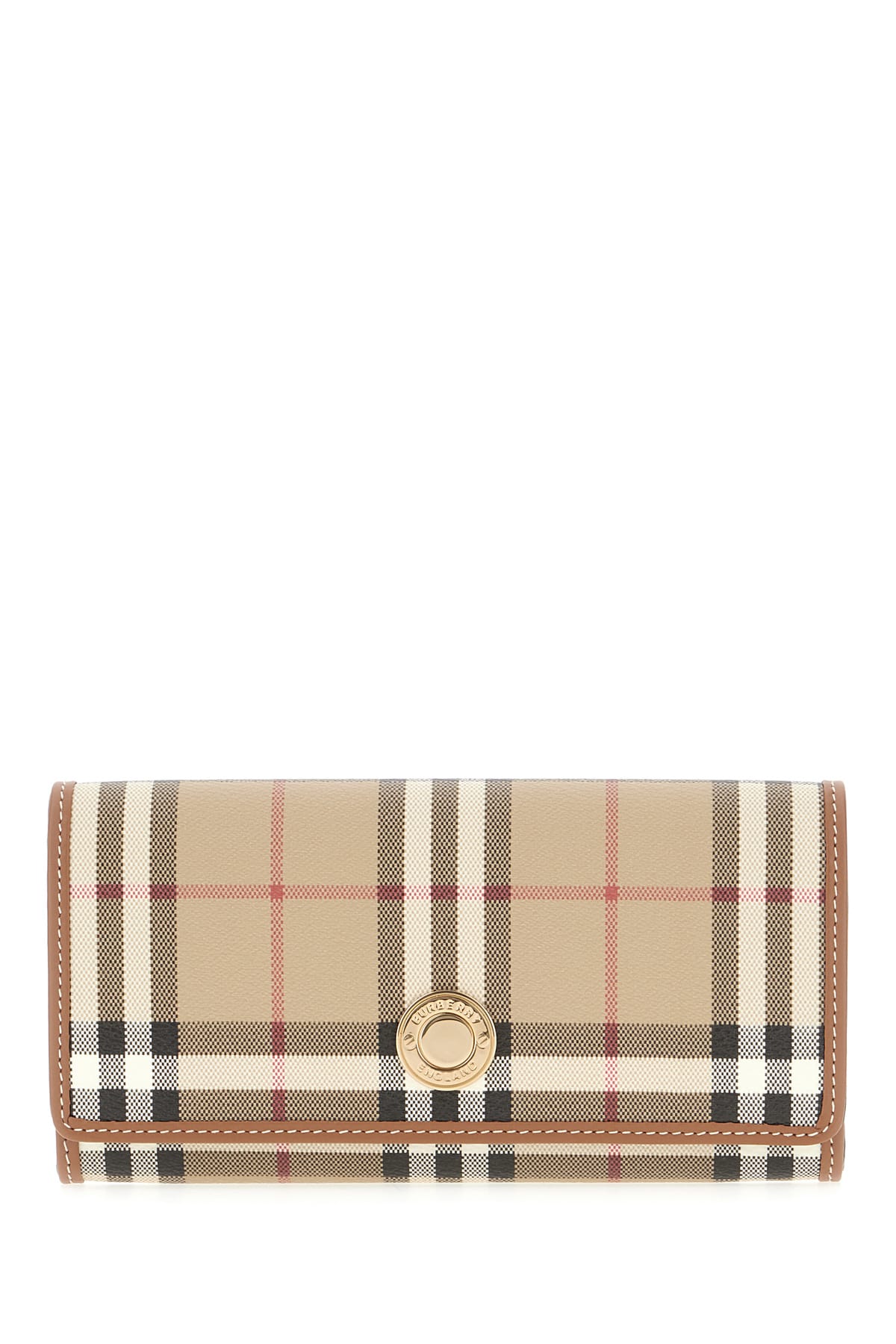 Burberry Printed Fabric Wallet In Archive Beige