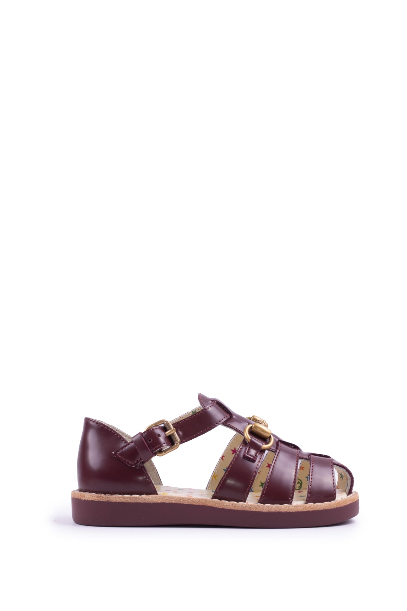 Gucci Kids' Toddlers Sandal With Horsebit In Brown