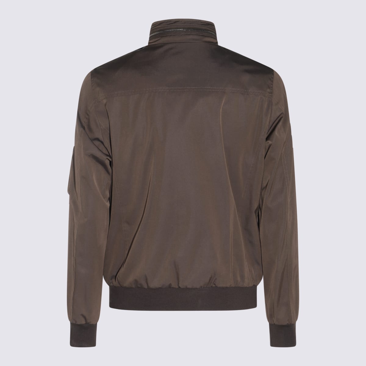 Moorer Casual Jacket With Flap Pockets And High Collar In Beaver