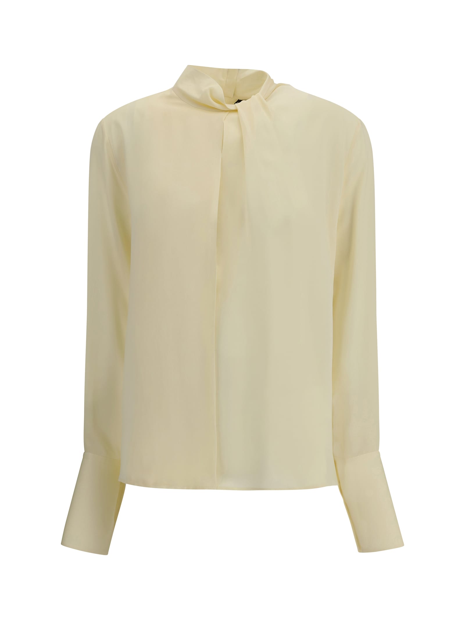Tom Ford Silk Georgette Blouse In Yellow