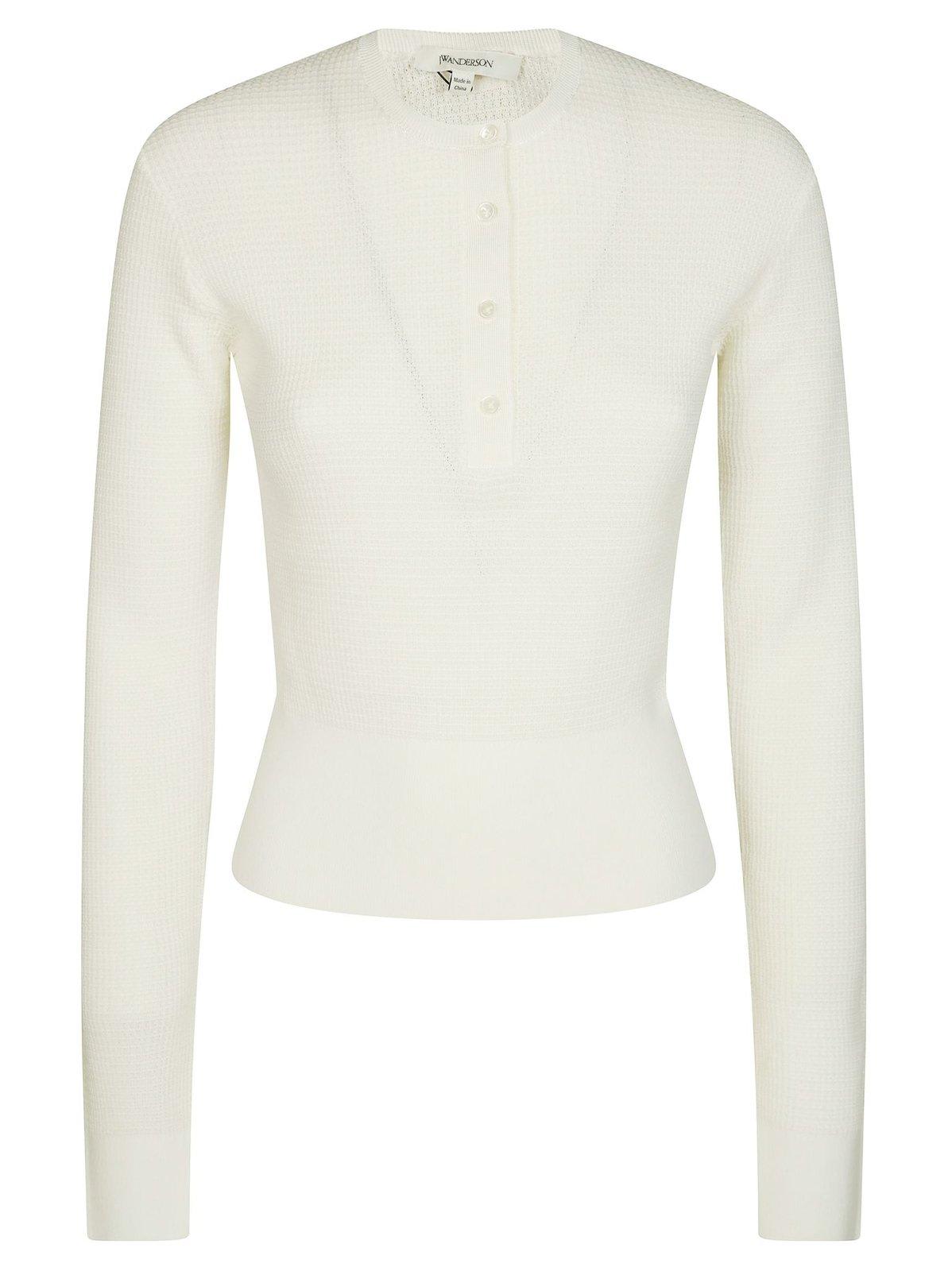 Jw Anderson Crewneck Henley Top