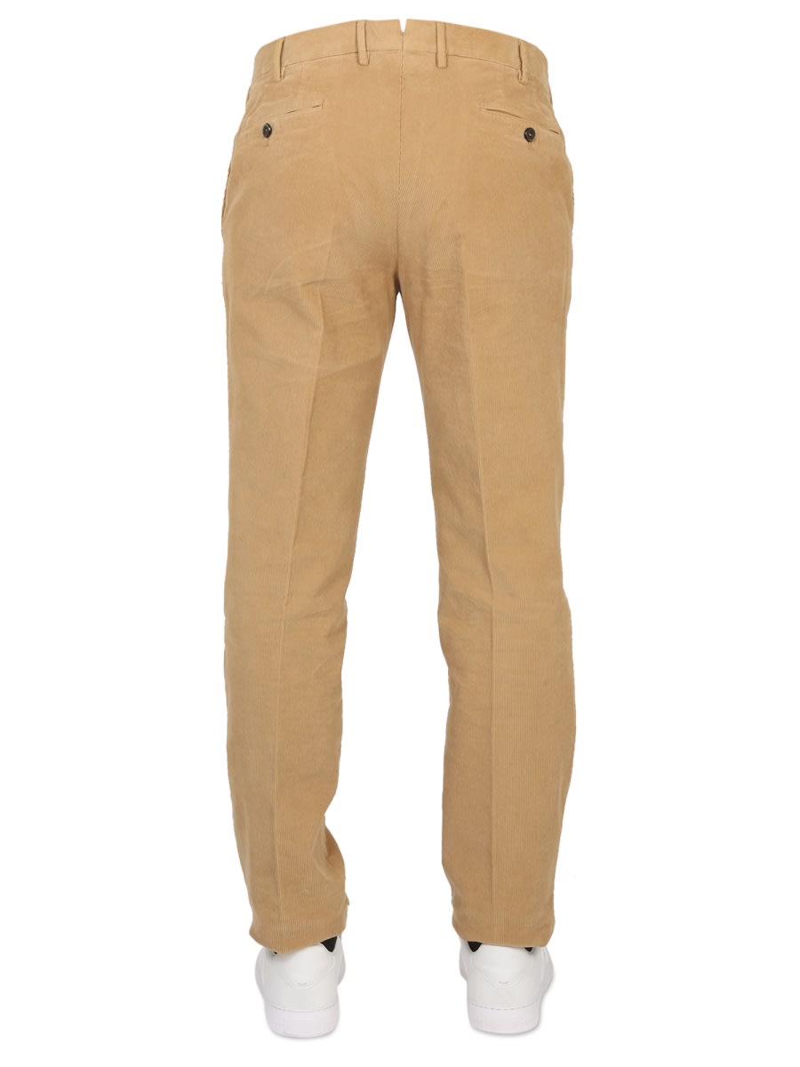 Shop Pt01 Slim Fit Pants In Brown