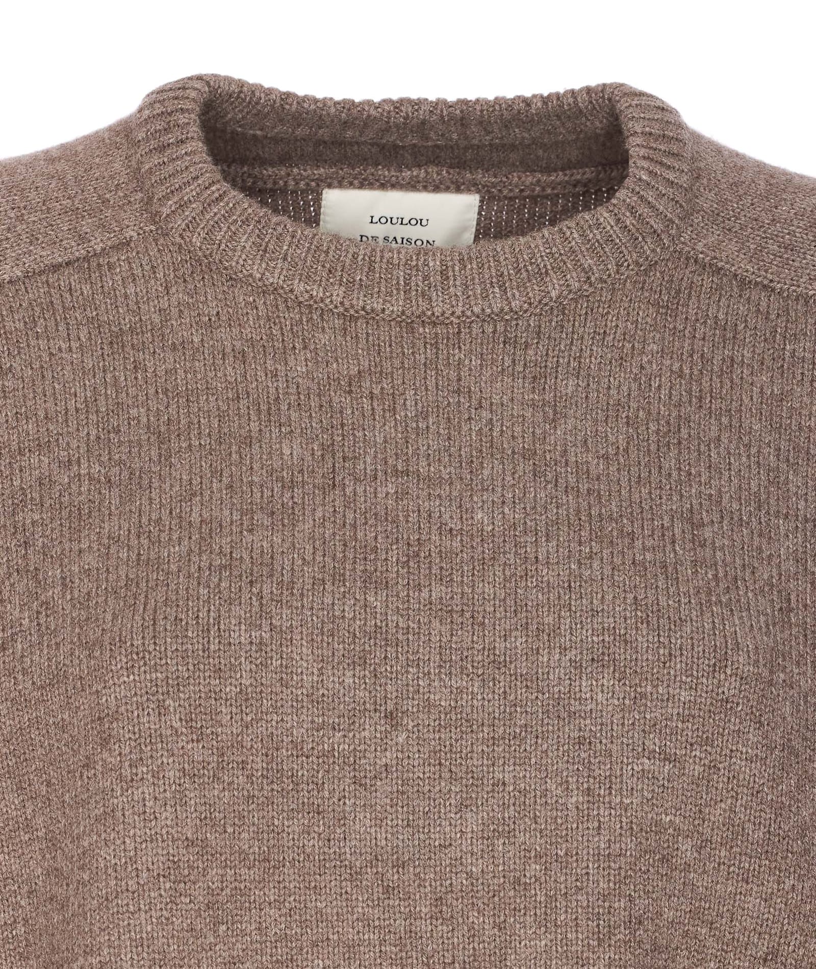 Loulou Studio Tristan Loose Fit Sweater In Brown