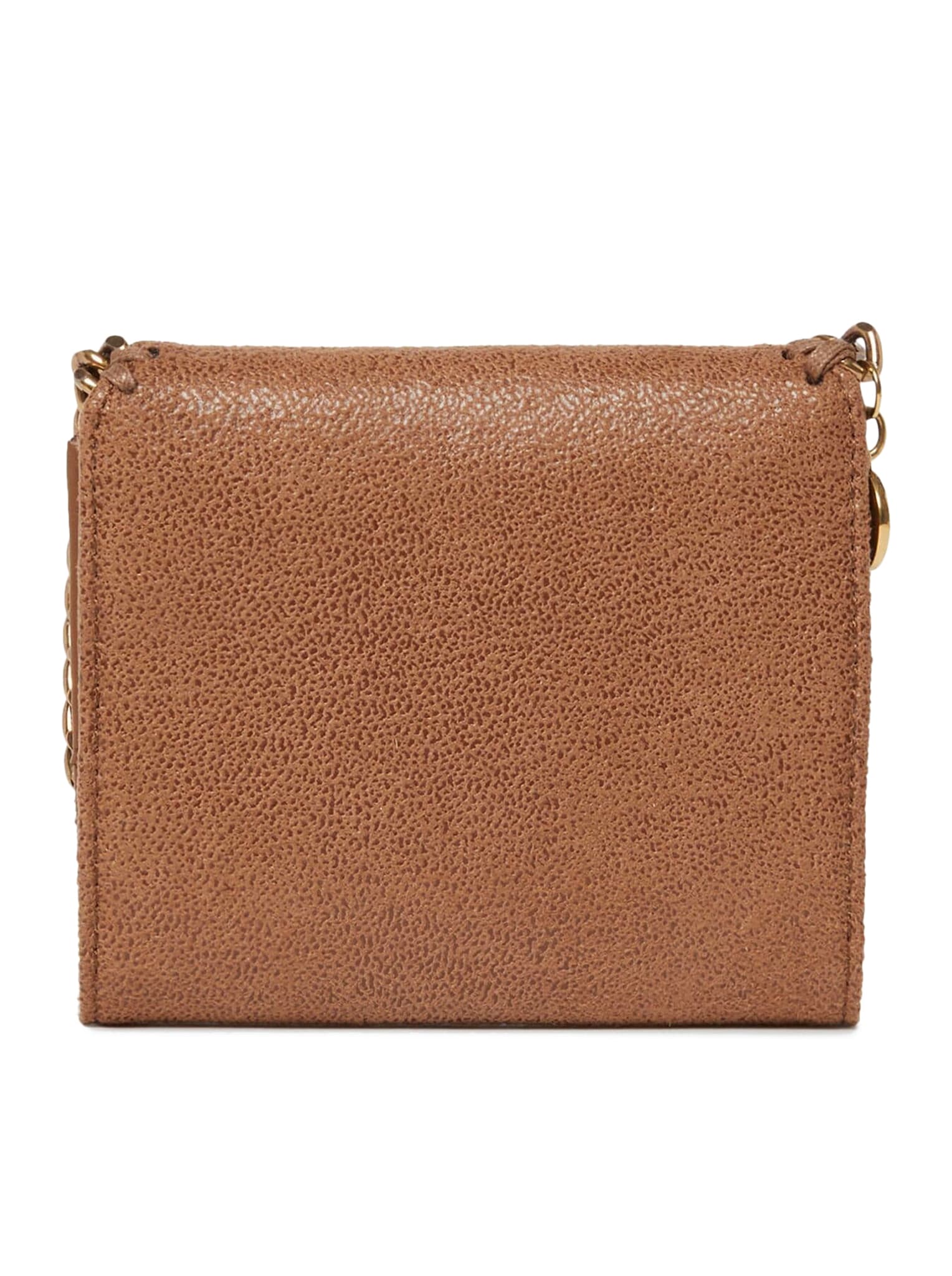 Shop Stella Mccartney Falabella Small Flap Wallet In Peacn