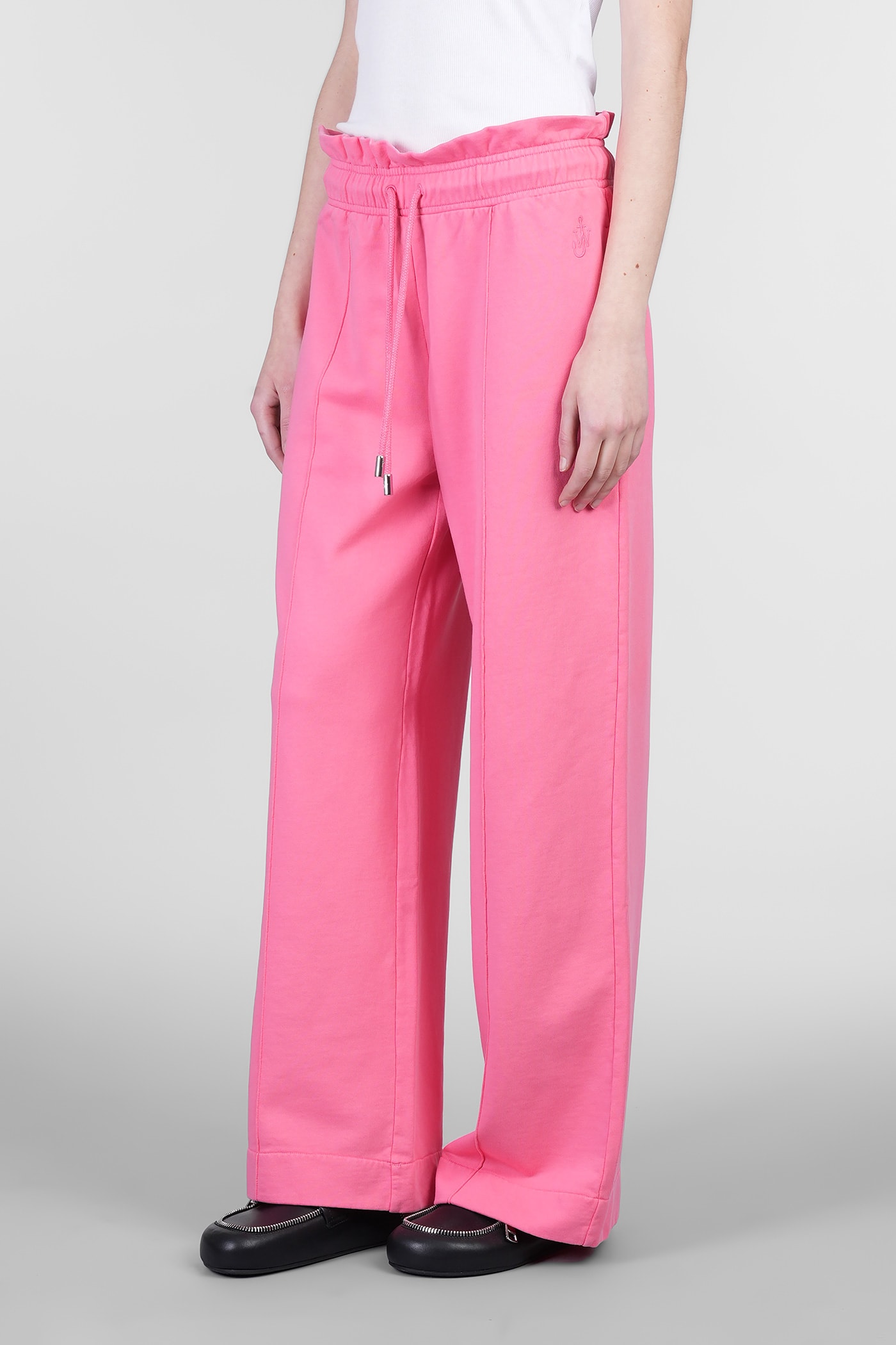 Jw Anderson Pants In Rose-pink Cotton