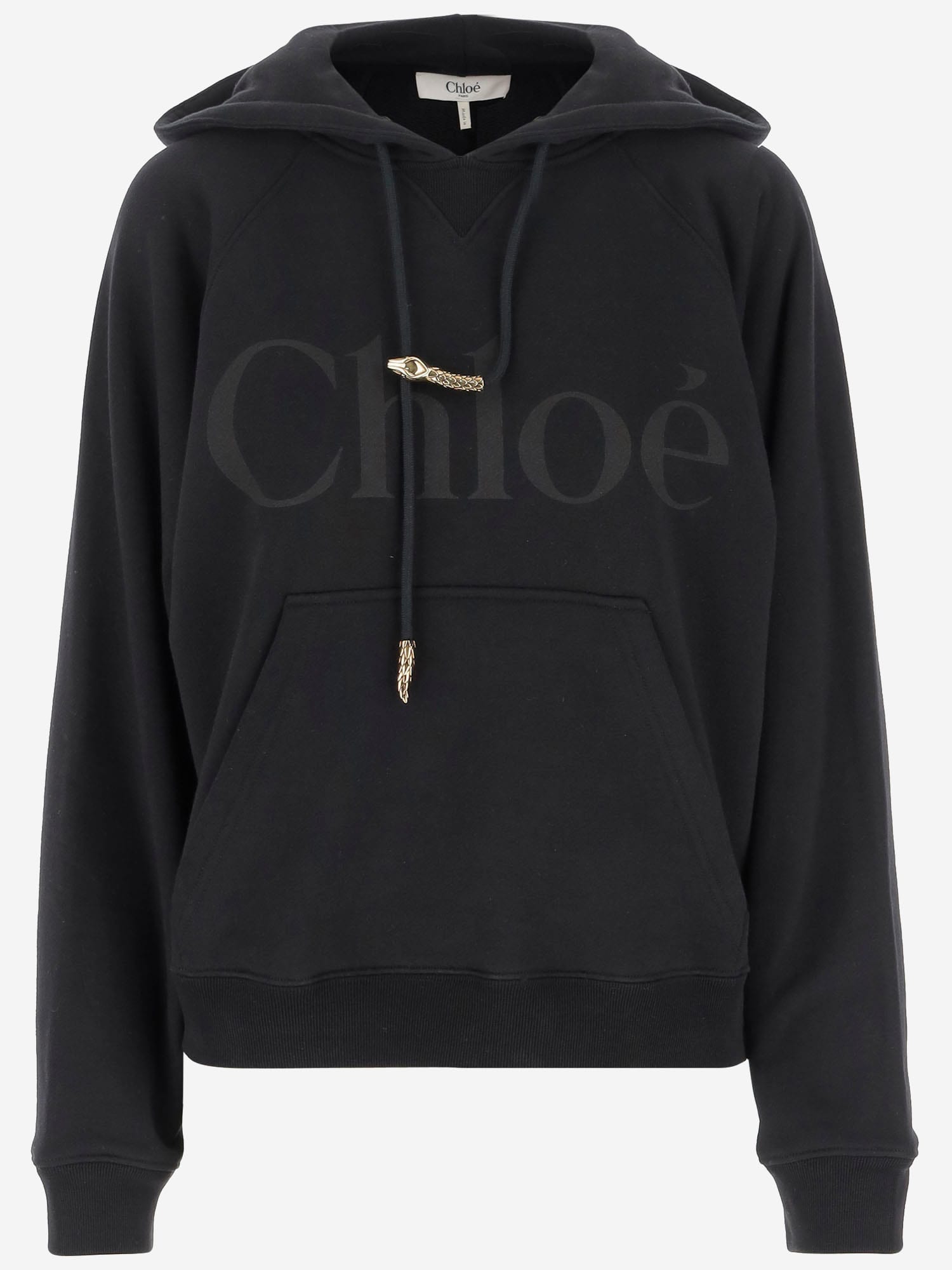 Chloé Cotton Hoodie With Logo