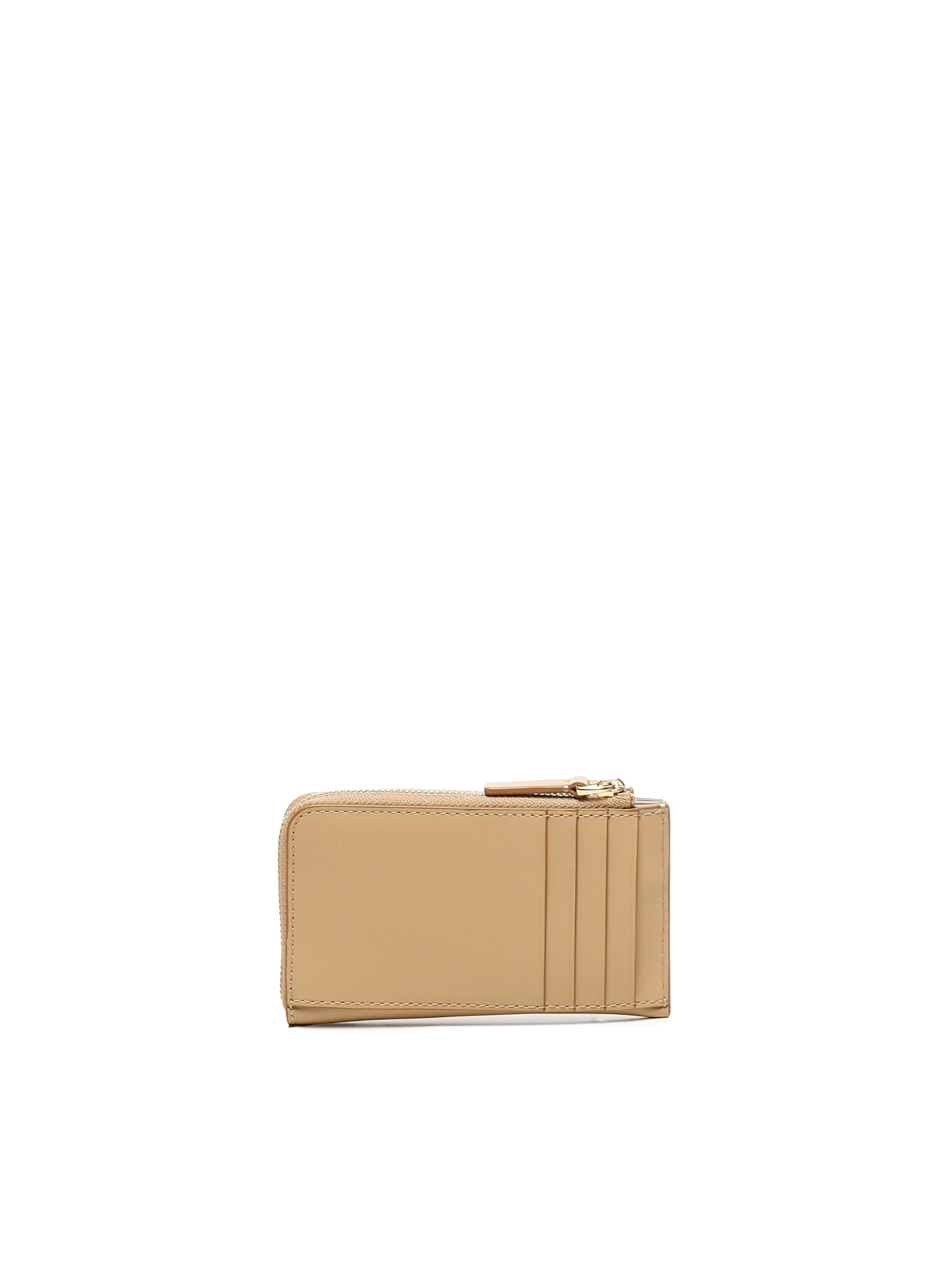 Marc Jacobs The Covered J Marc Zip Around Wallet In Brown