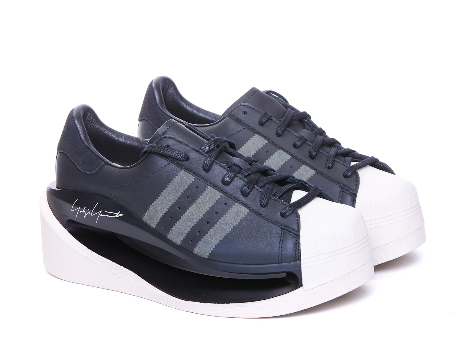 Shop Y-3 Gendo Superstar Sneakers In Black