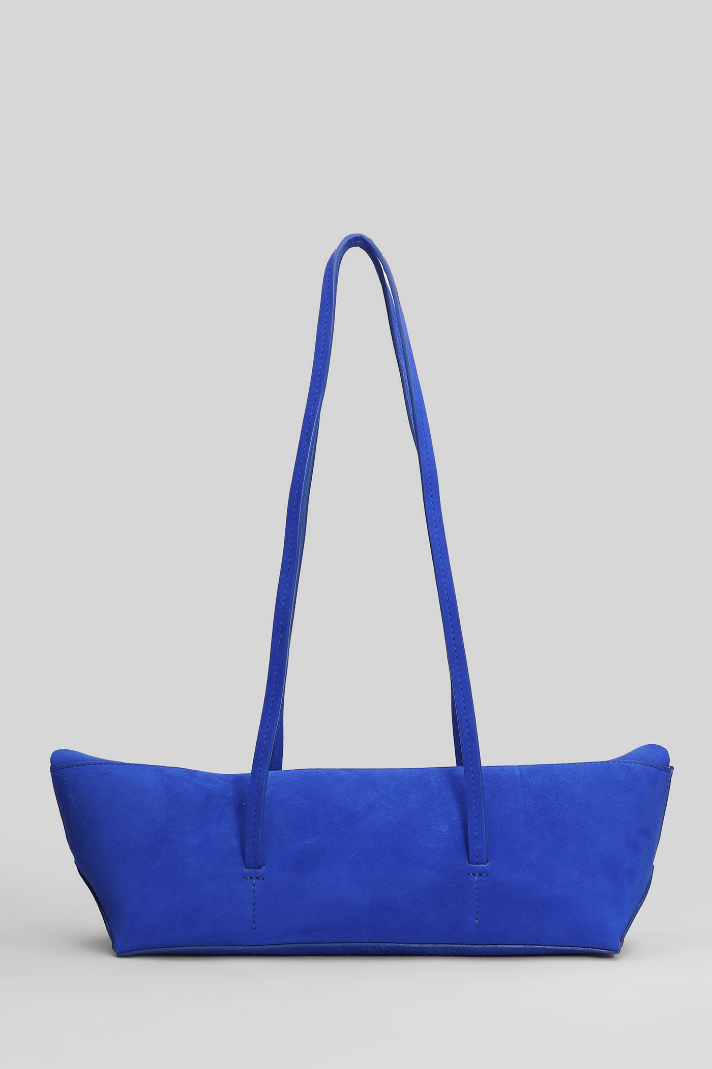 Christopher Esber Gondola Suede Mini Shoulder Bag In Blue Suede In Blue