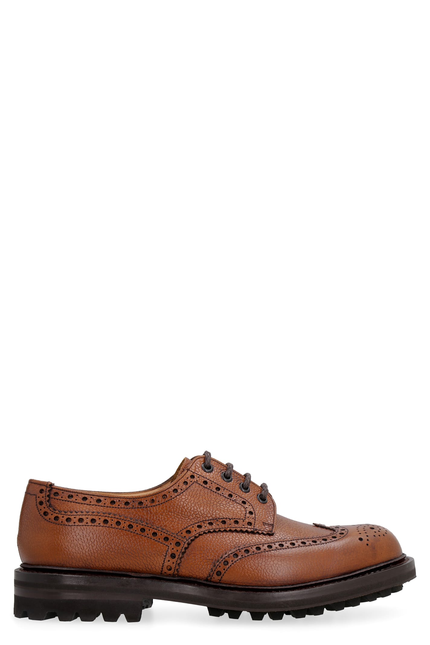 CHURCH'S MC PHERSON LW LEATHER BROGUE DERBY SHOES,EEC3019FQ F0AAR