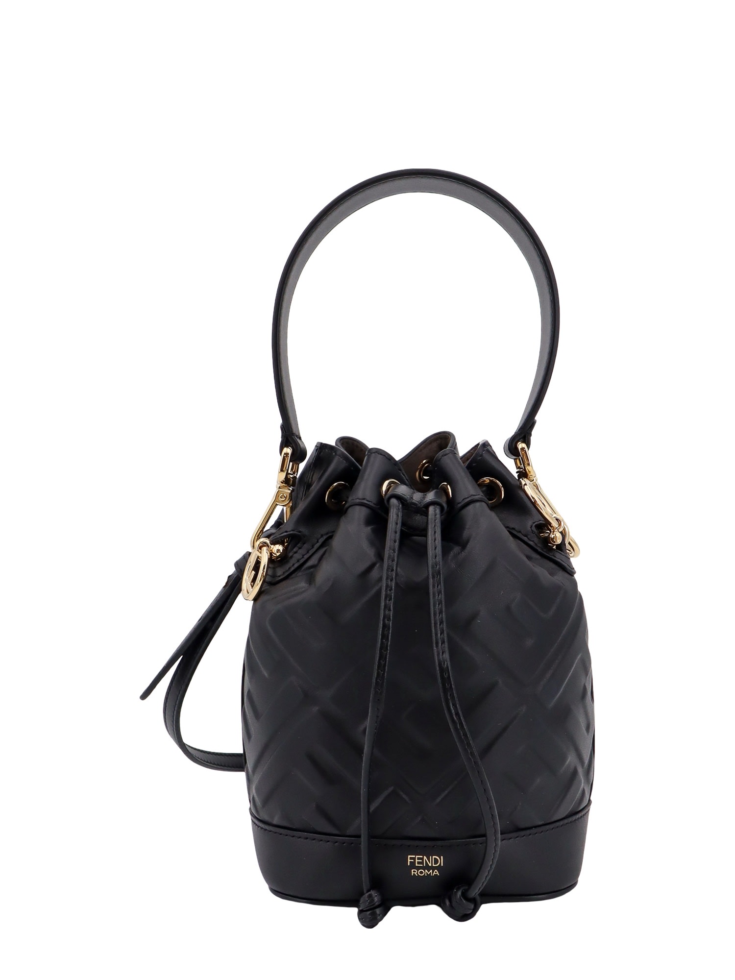 Shop Fendi Mon Tresor Bucket Bag In Nero